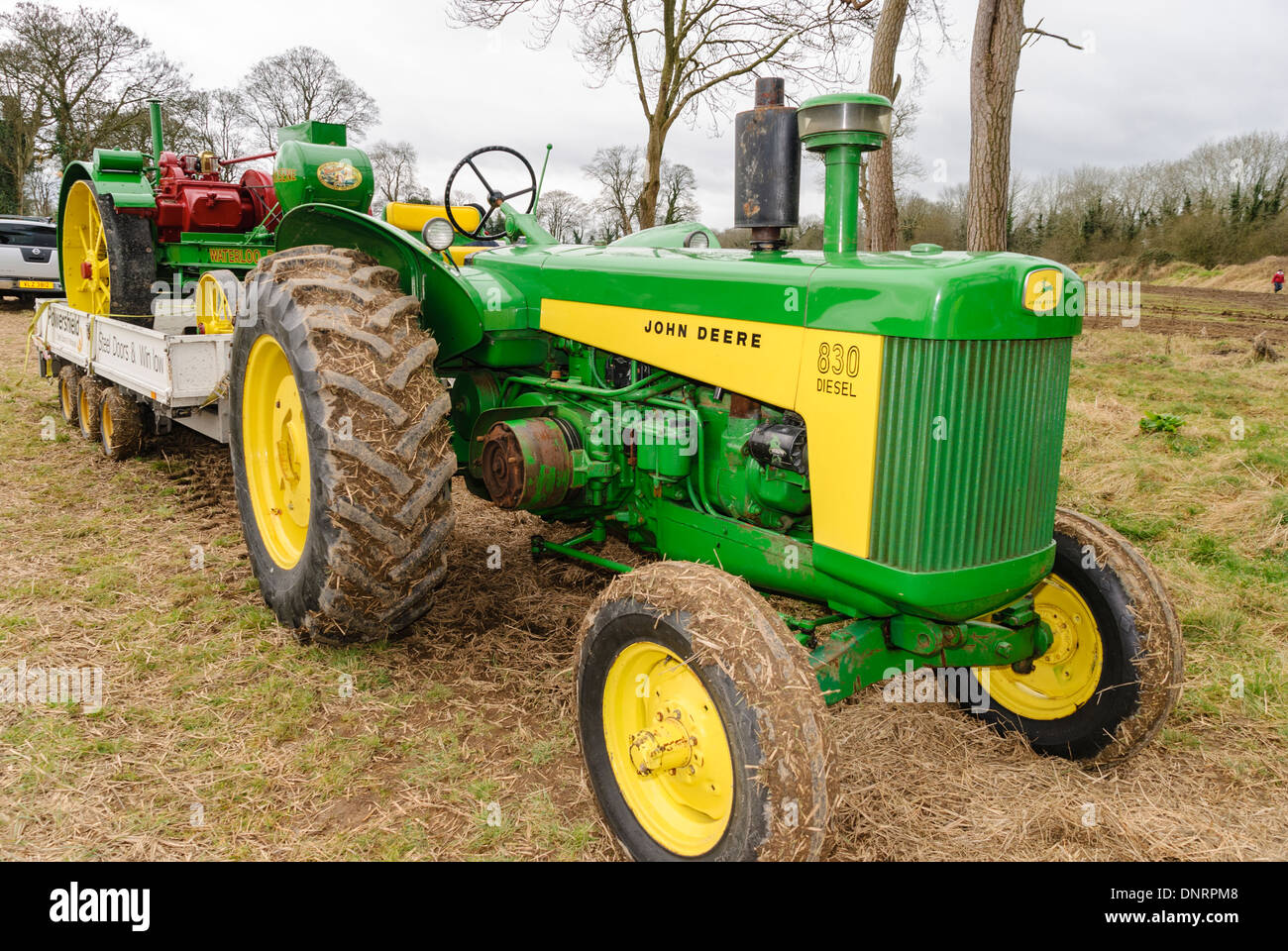 John Deere 830 Tracteur Banque D'Images