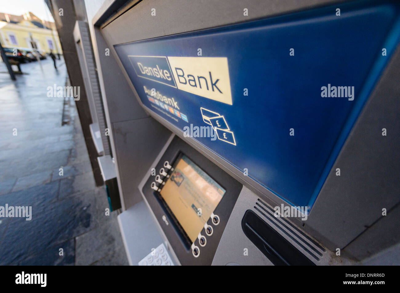 Danske Bank cash machine Banque D'Images