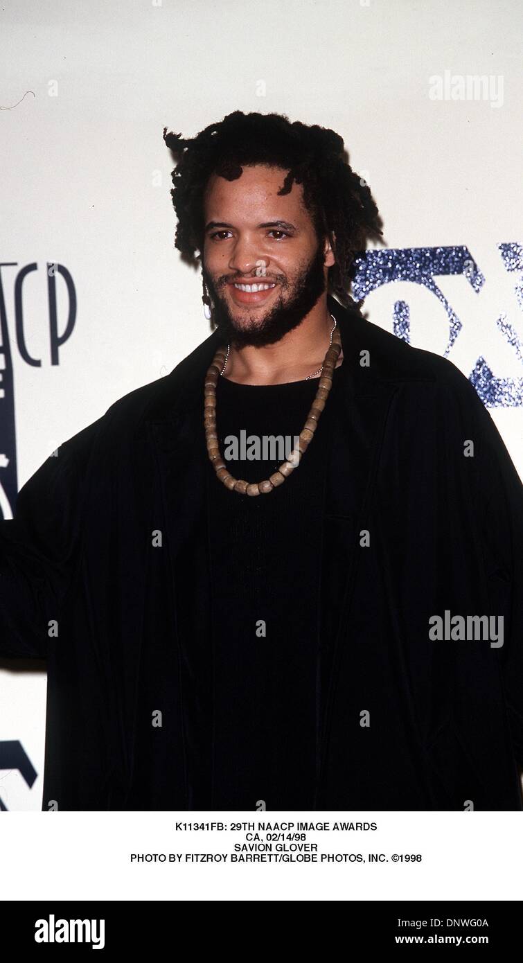 10 mai 2001 - K11341FB : 29ÈME NAACP IMAGE AWARDS.CA, 02/14/98.Savion Glover. FITZROY BARRETT/(1998 Image Crédit : © Globe Photos/ZUMAPRESS.com) Banque D'Images