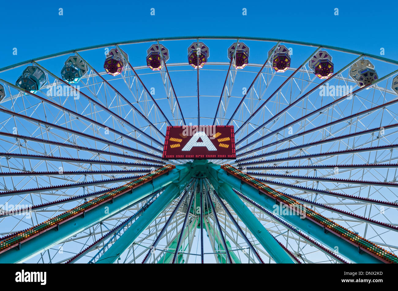 Grande roue au Steenplein. Anvers Belgique Banque D'Images