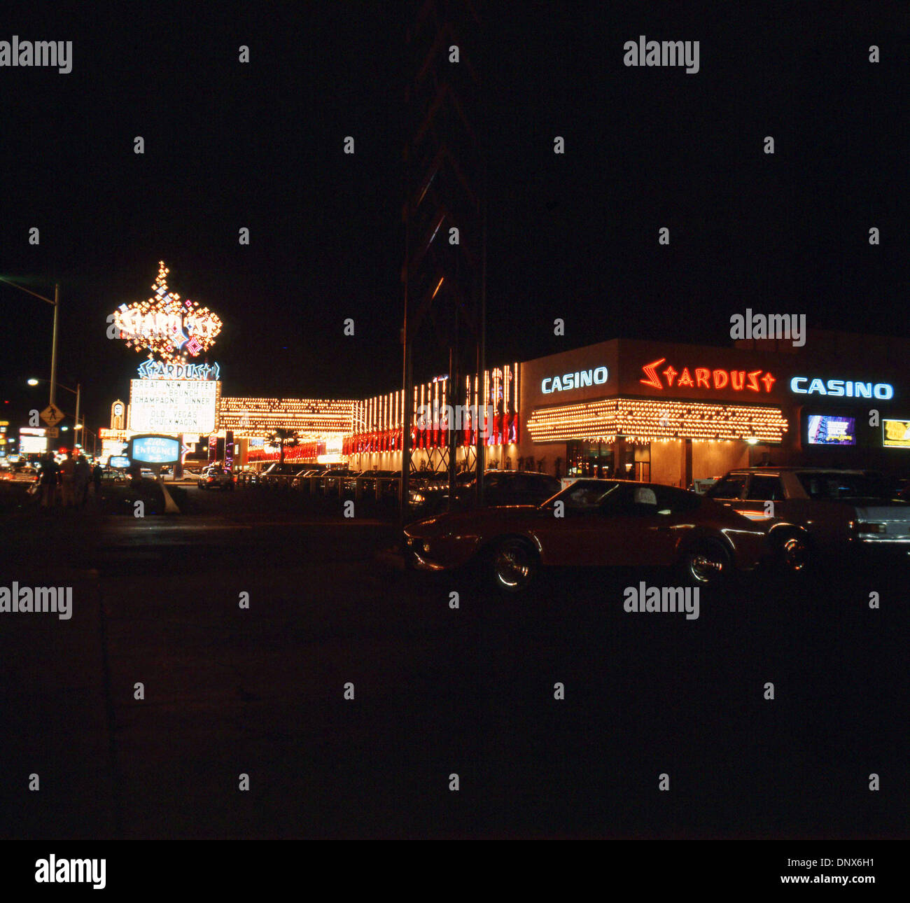 01 janv., 1970 - Las Vegas, Nevada, États-Unis - l'hôtel et casino Stardust. Images de Las Vegas, vers 1970. (Date précise inconnue) (Crédit Image : © Globe Photos/ZUMAPRESS.com) Banque D'Images