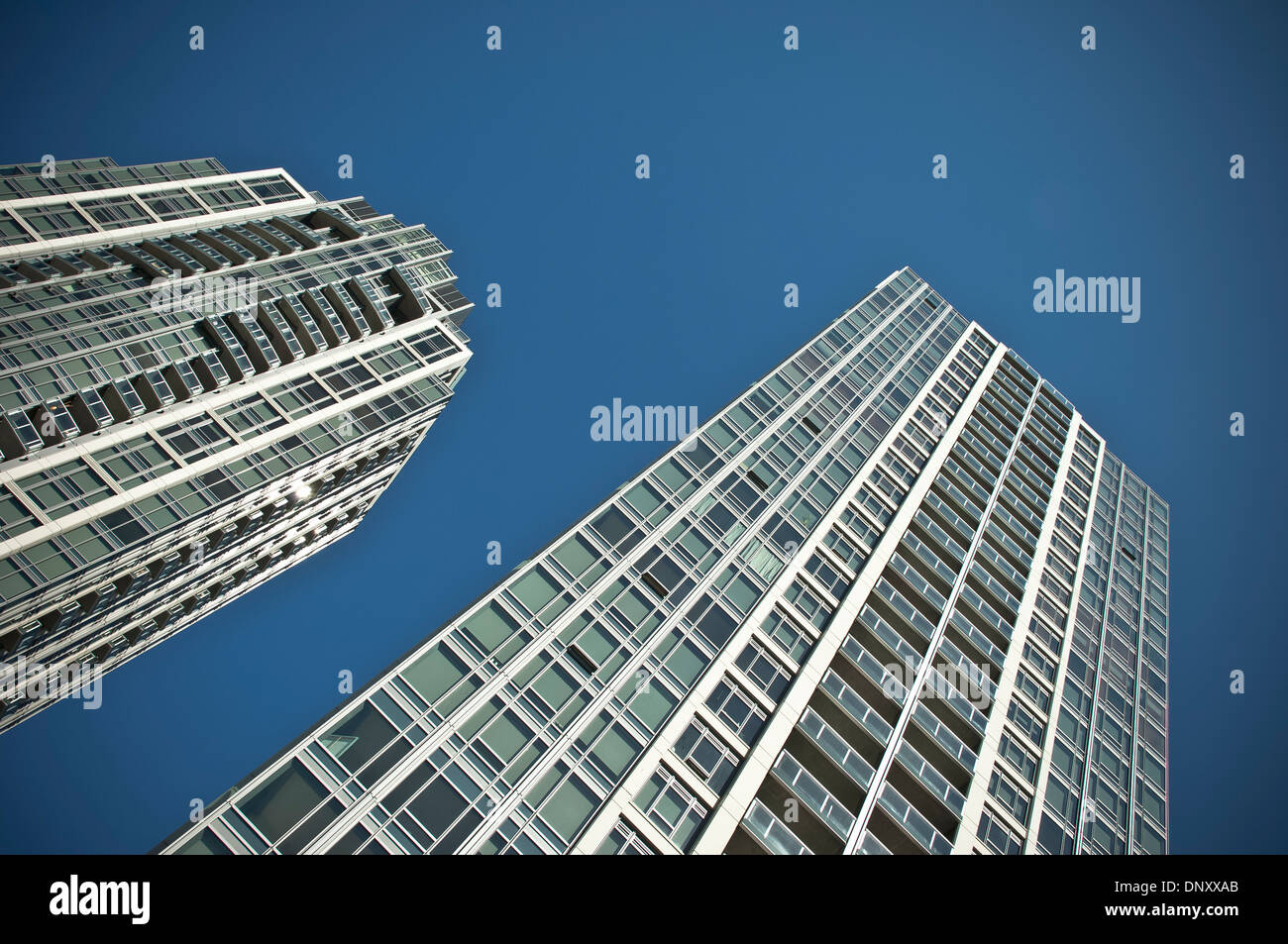 D'imposants gratte-ciel du centre-ville de Bellevue, Washington, USA Banque D'Images