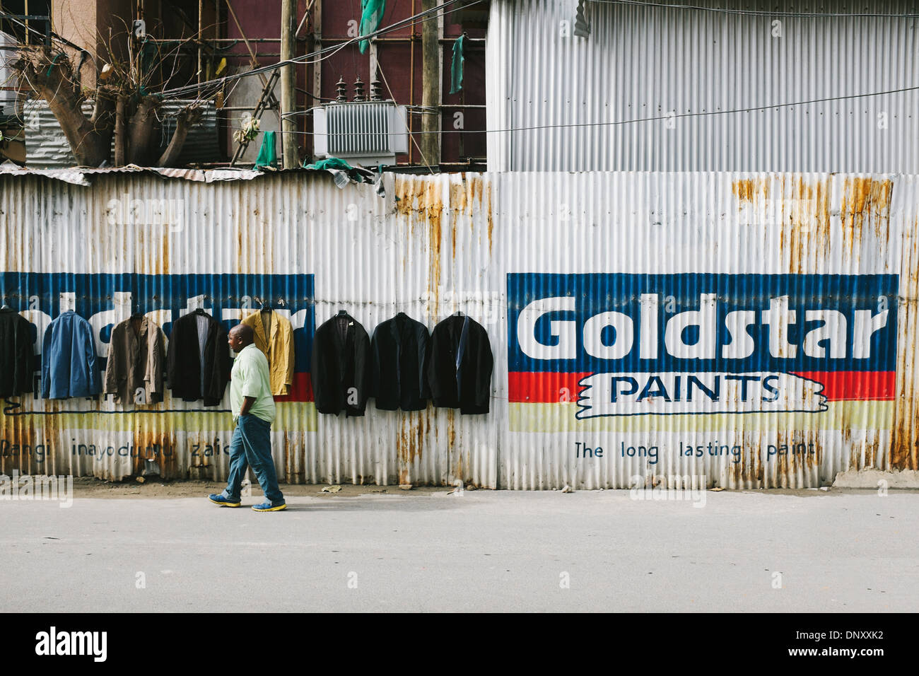 Scène de rue à Dar es Salaam, Tanzanie Banque D'Images