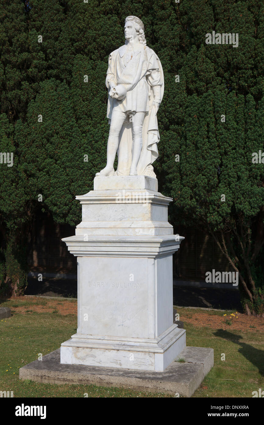 Tombe de l'acteur anglo-irlandais Barry Sullivan (1821-1891) au cimetière Glasnevin à Dublin, Irlande Banque D'Images
