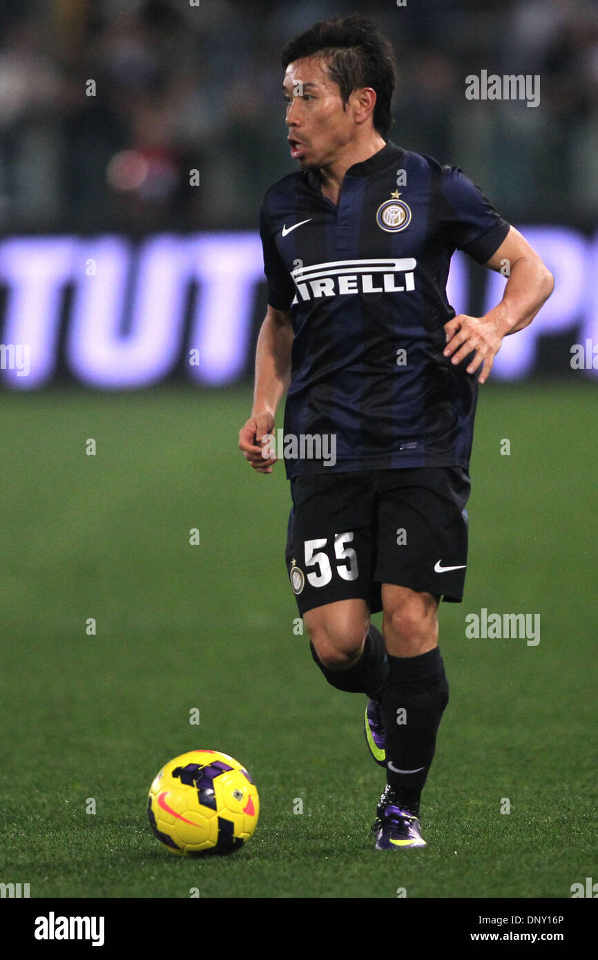 Rome, Italie. 06 Jan, 2014. Stade olympique ligue Serie A italienne. SS Lazio et l'Inter Milan. Nakamoto (int) player en action : Action Crédit Plus Sport/Alamy Live News Banque D'Images