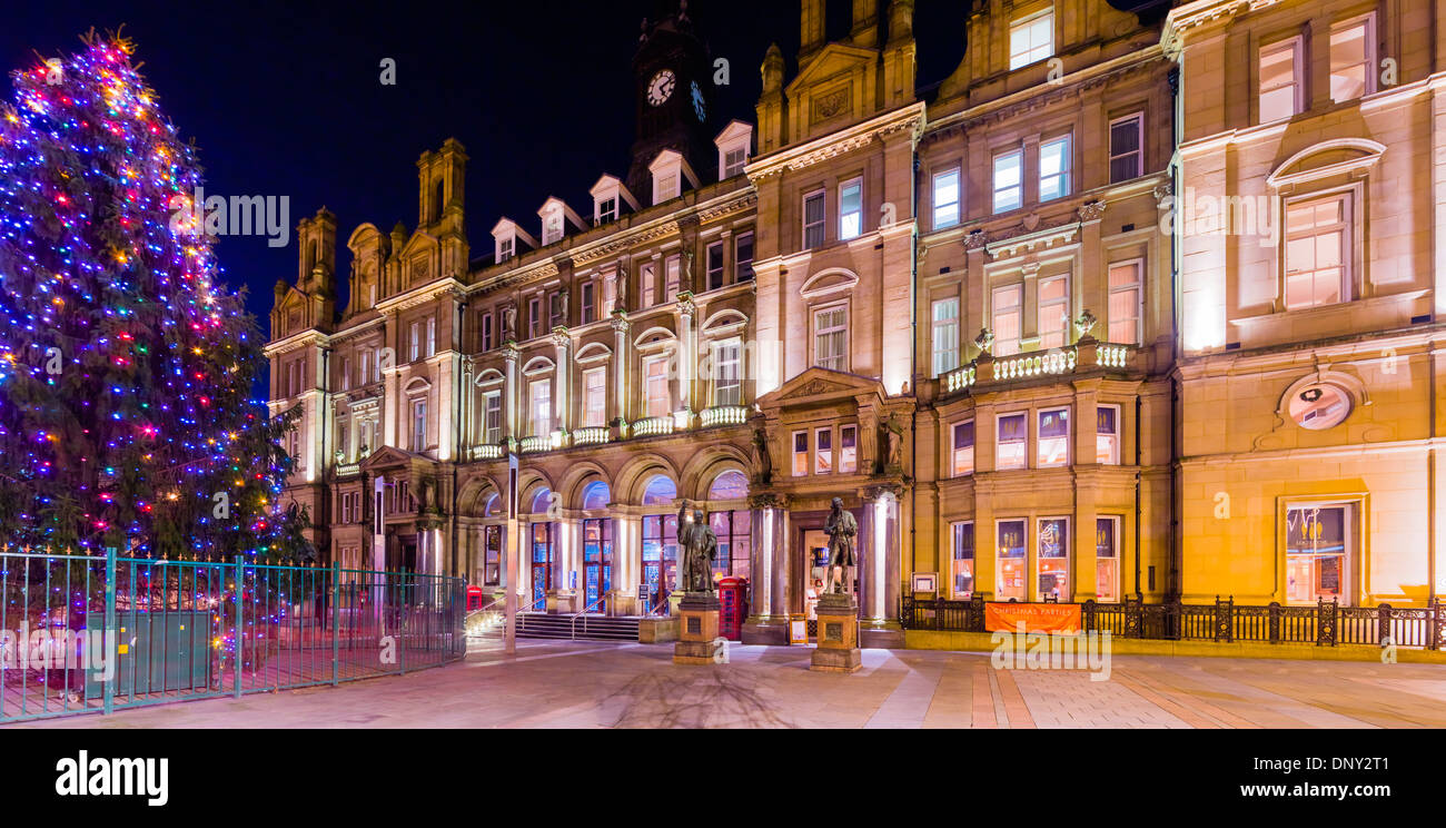 L'ancien bâtiment du bureau de poste de nuit à Leeds Banque D'Images