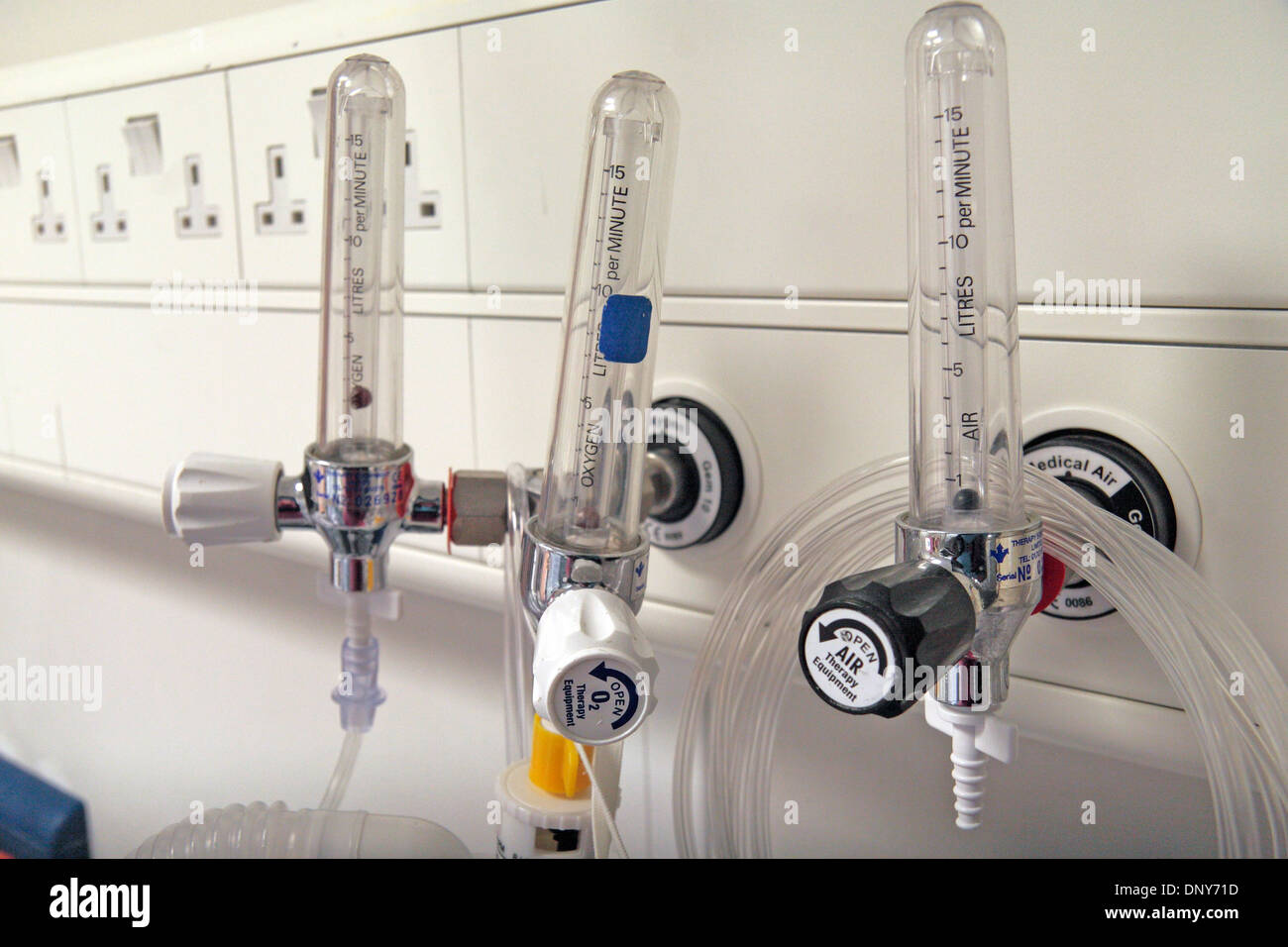 Hospital medical equipment air oxygen Banque de photographies et d
