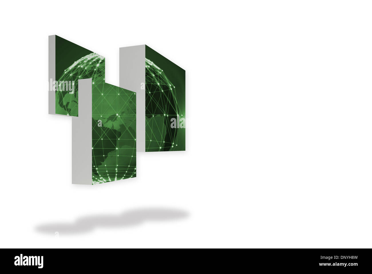 Terre verte sur l'écran de résumé Banque D'Images