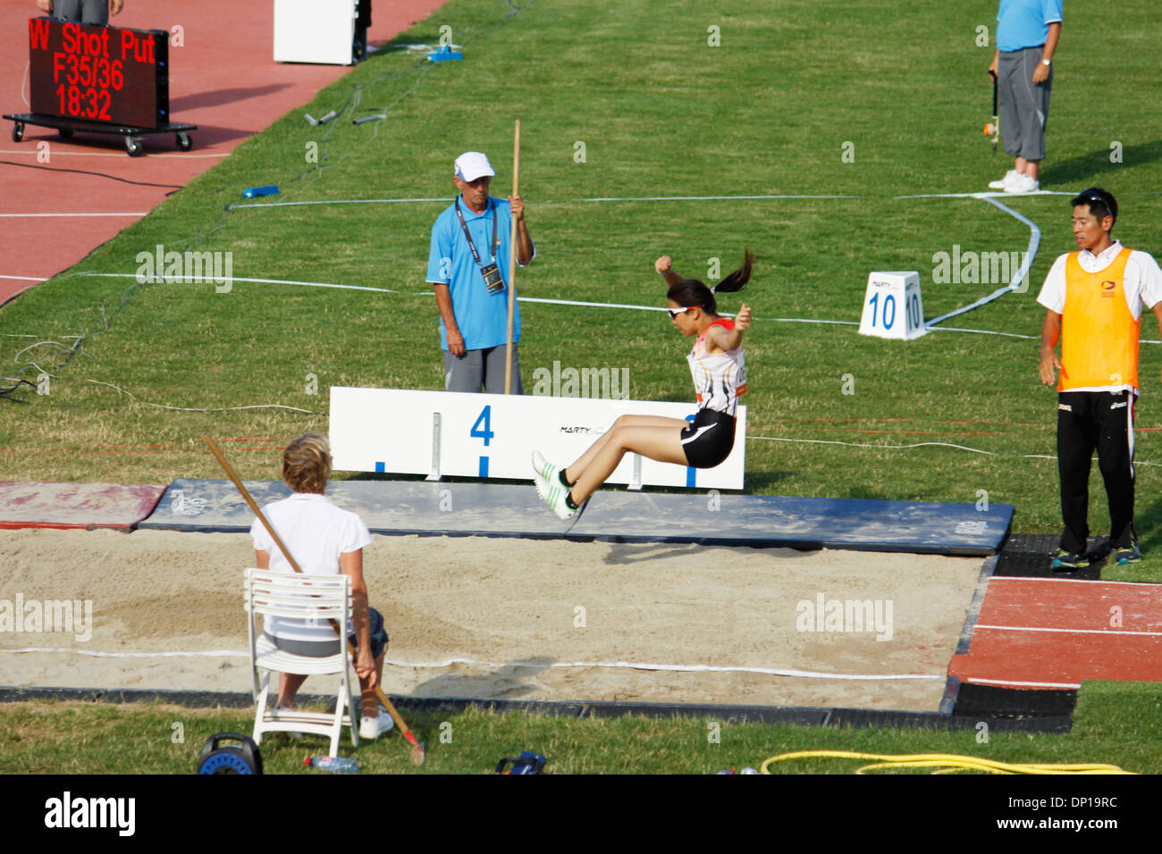 Championnat du monde international de Para athlétisme 2013, IPC, Venissieux, LYON, Rhone, Rhone Alpes, France. Banque D'Images