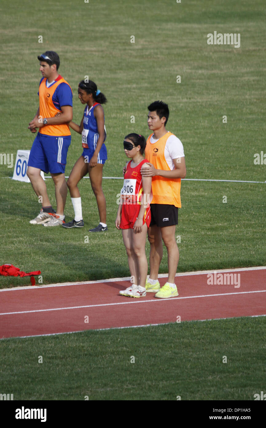 Championnat du monde international de Para athlétisme 2013, IPC, Venissieux, LYON, Rhone, Rhone Alpes, France. Banque D'Images