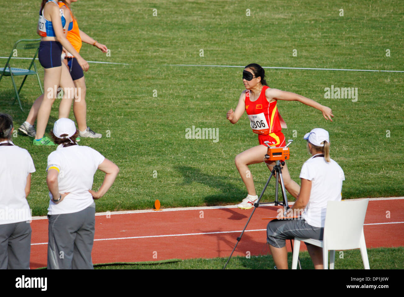 Championnat du monde international de Para athlétisme 2013, IPC, Venissieux, LYON, Rhone, Rhone Alpes, France. Banque D'Images