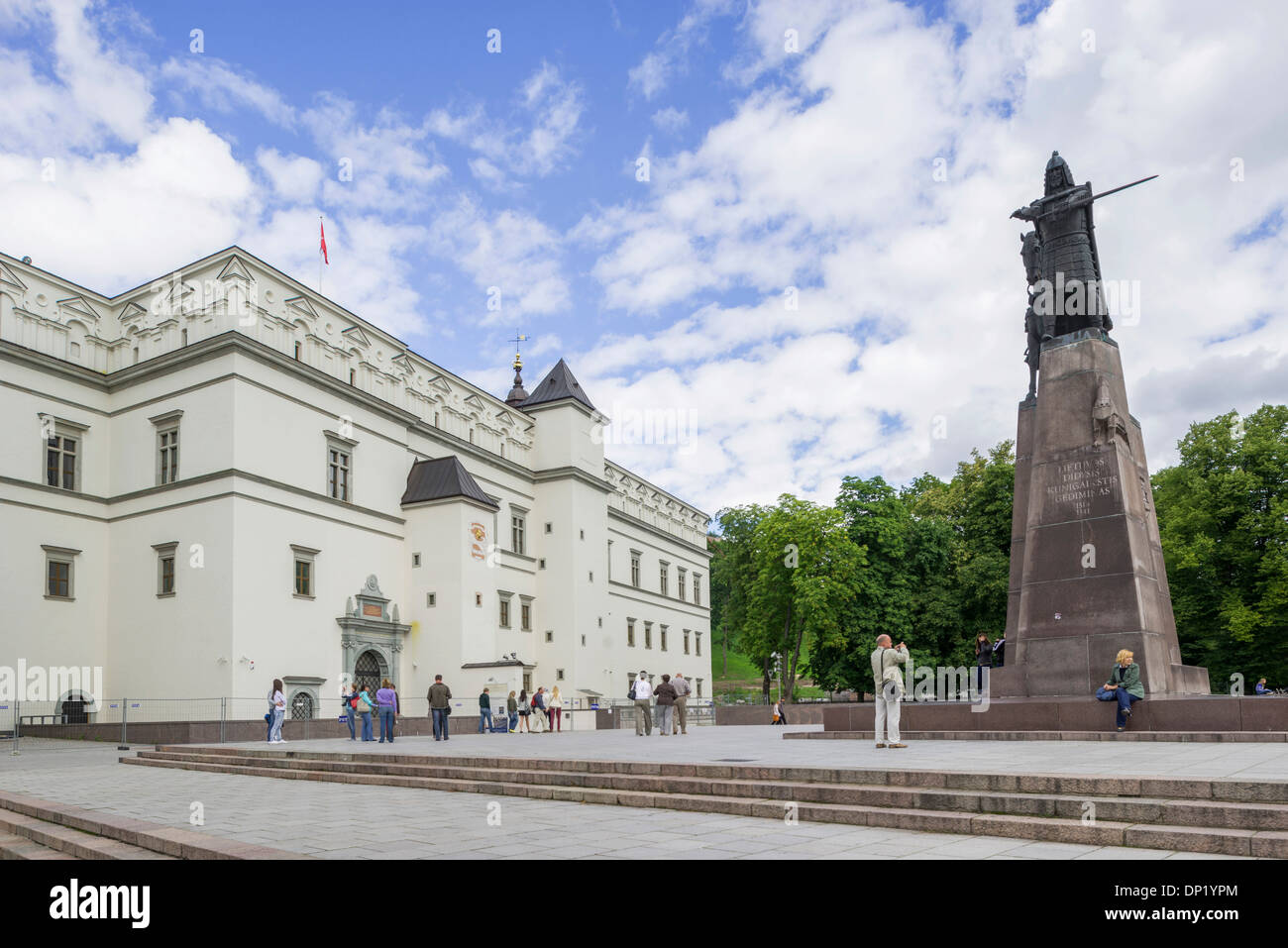 Statue de gediminas paviržis, senamiestis ou la vieille ville de Vilnius, Vilnius, Vilnius, Lituanie district Banque D'Images