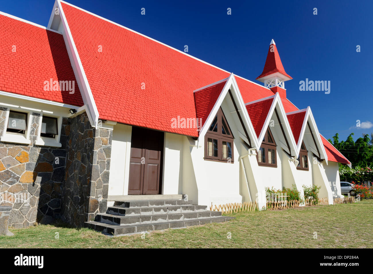 Chapelle Notre Dame Auxiliatrice, Cap Malheurueux, Maurice. Banque D'Images