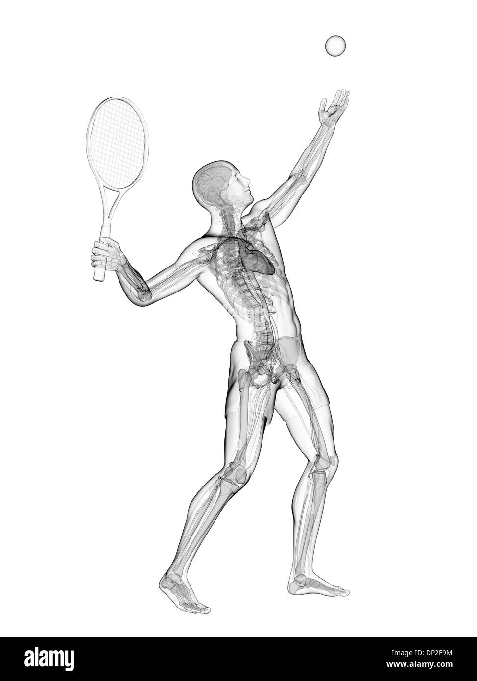 Joueur de tennis, artwork Banque D'Images