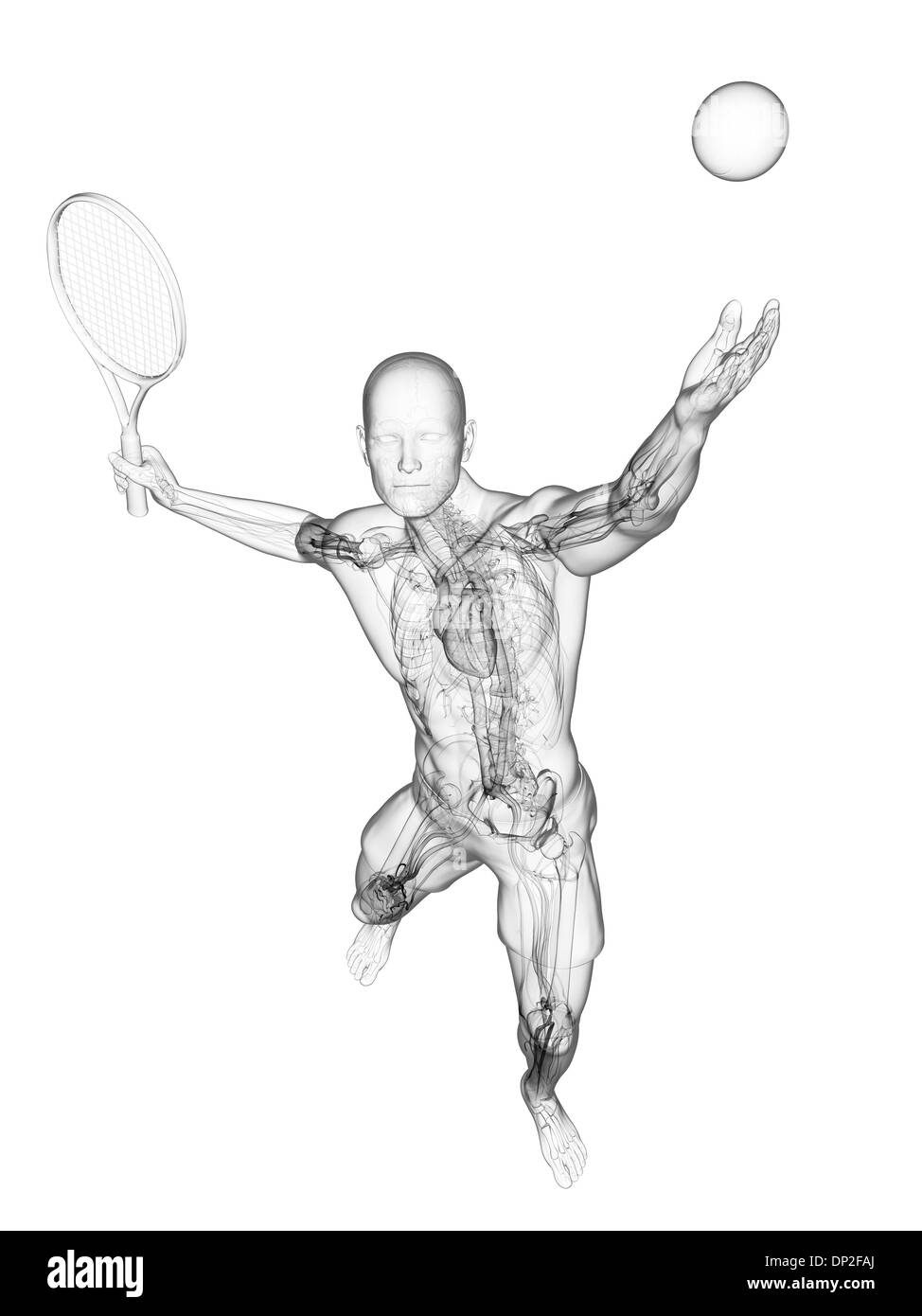 Joueur de tennis, artwork Banque D'Images