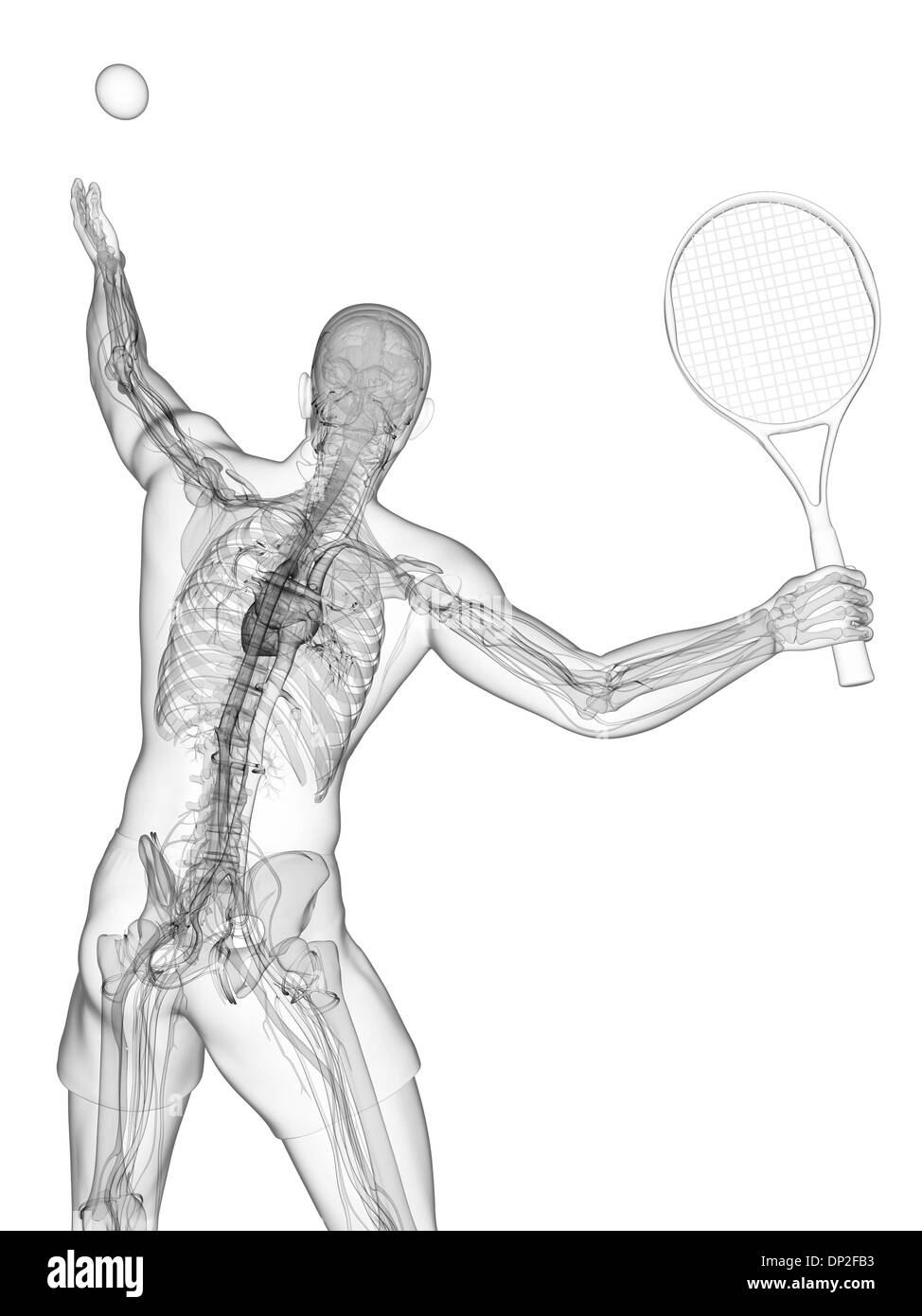 Joueur de tennis, artwork Banque D'Images