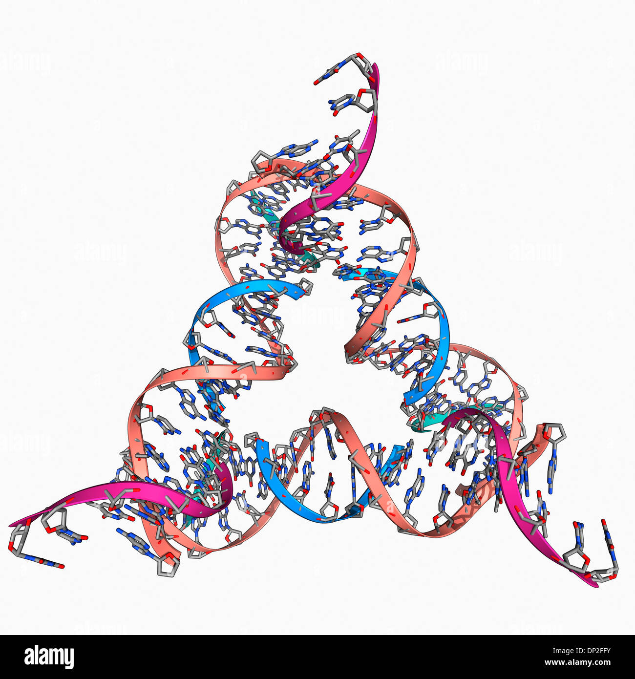 Triangle ADN auto-assemblées Banque D'Images