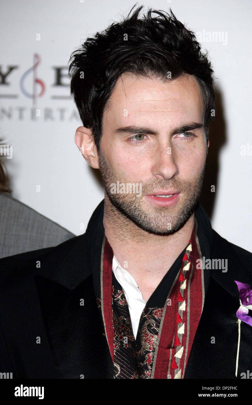 Le 2 mai 2006 - Roosevelt Hotel, Los Angeles, USA - ADAM LEVINE.Maroon 5.SONY BMG GRAMMY Awards 2006 PARTIE.Roosevelt Hotel, Los Angeles, USA.08-Feb-06.65187.K47699 AQL.CREDIT : crédit(Image : © Globe Photos/ZUMAPRESS.com) Banque D'Images