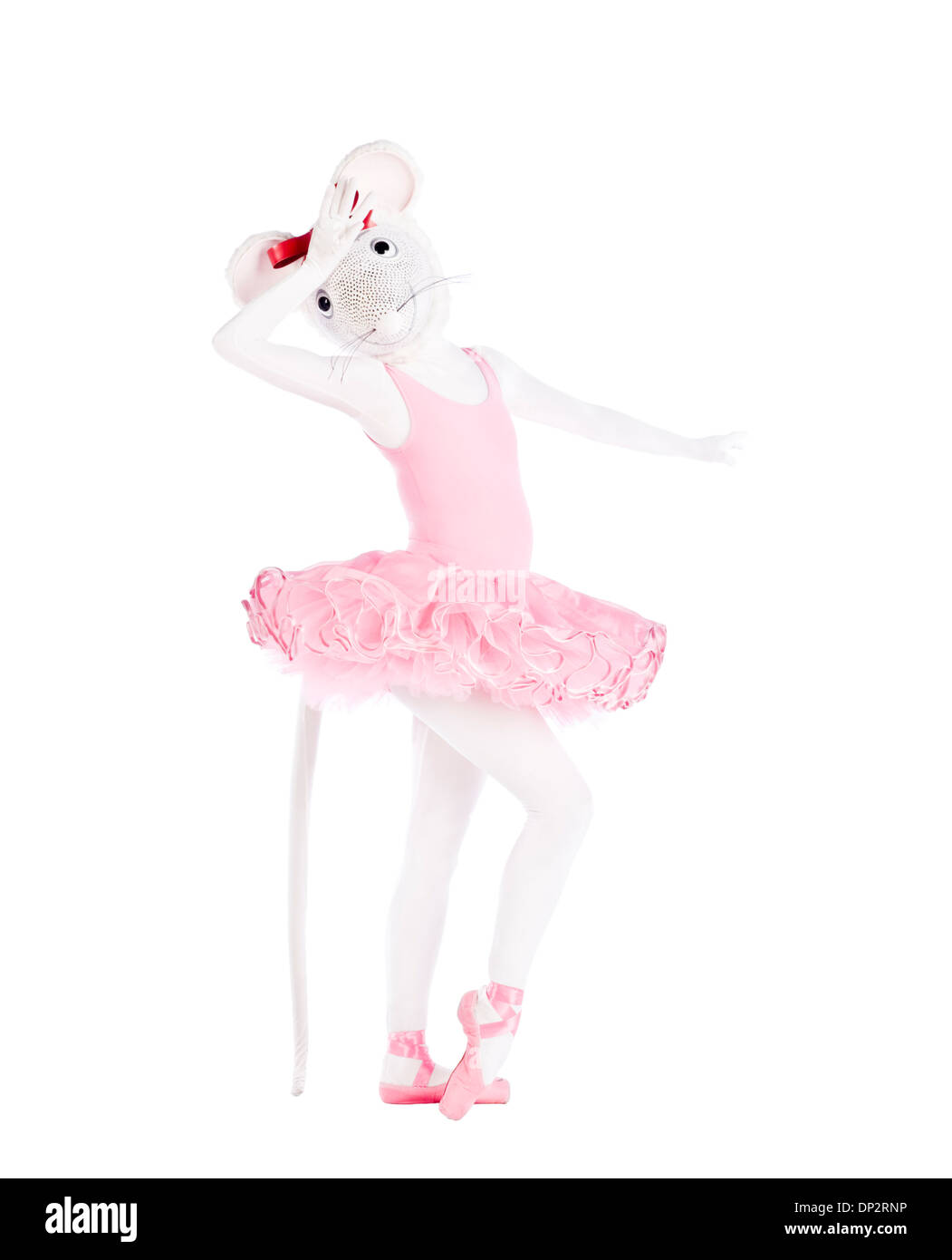 Angelina Ballerina est laver son front photographiés en studio. Banque D'Images