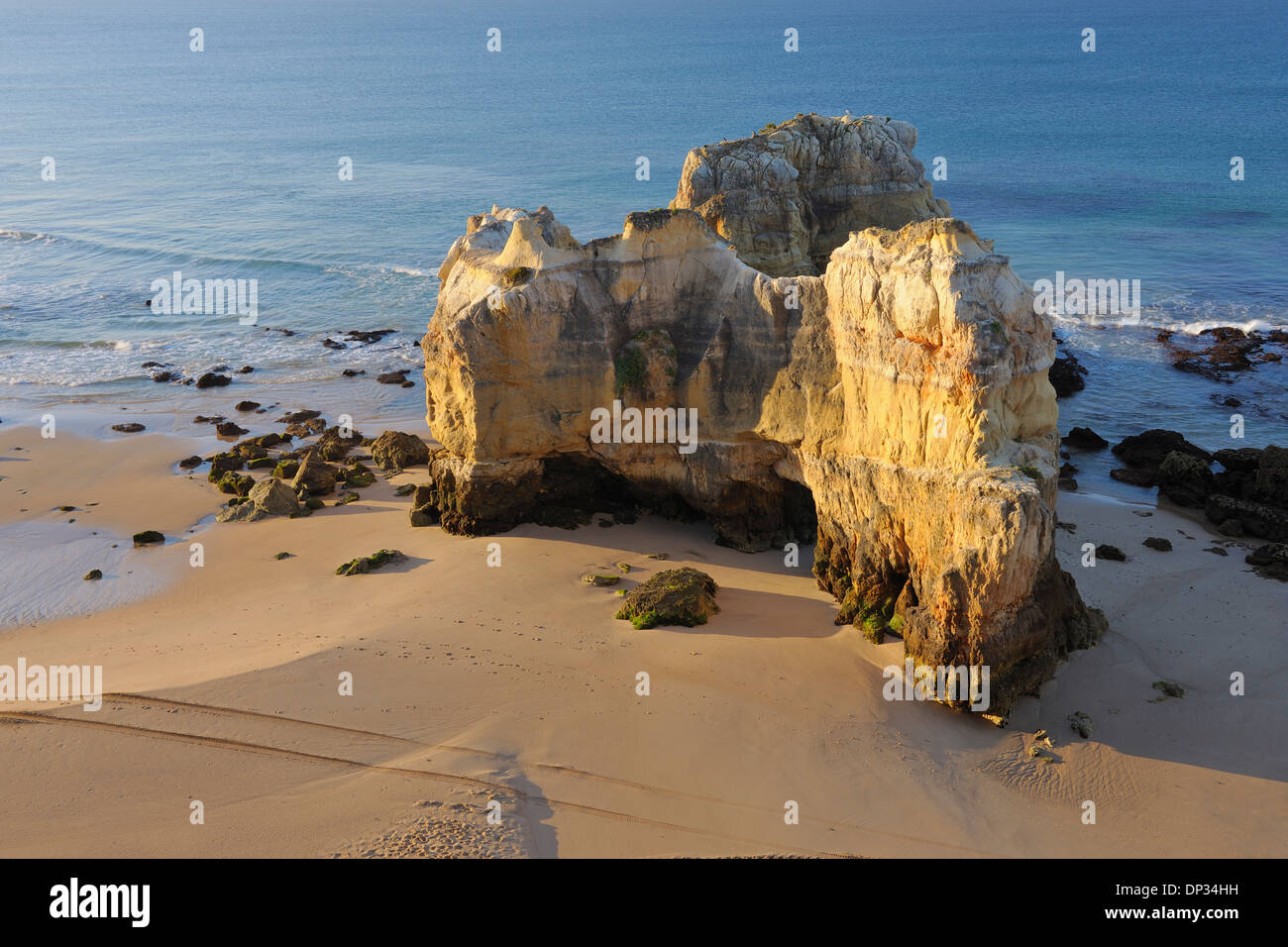 Rock Formations au Praia da Rocha, Portimao, Algarve, Portugal Banque D'Images