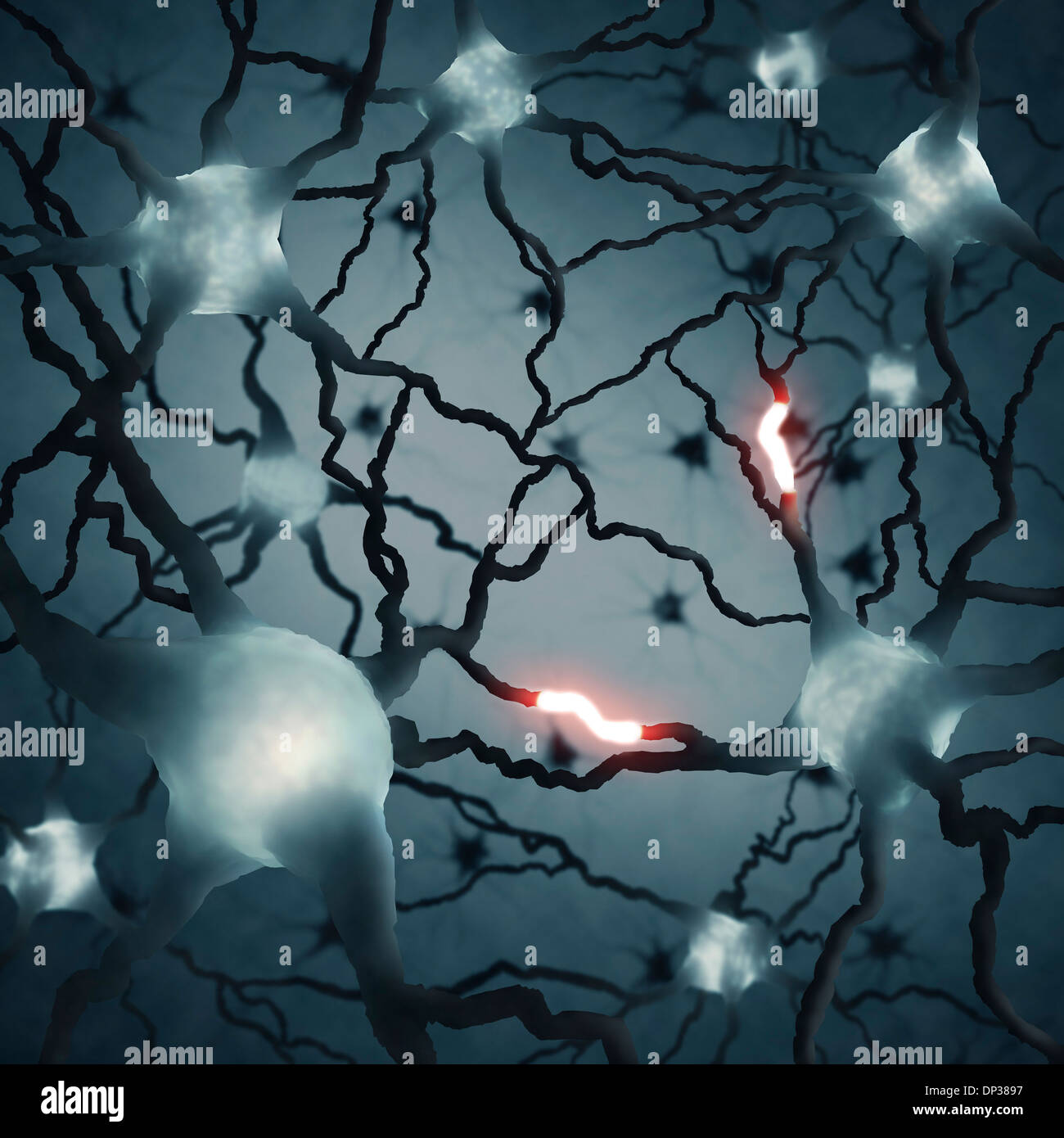 Réseau de neurones, artwork Banque D'Images