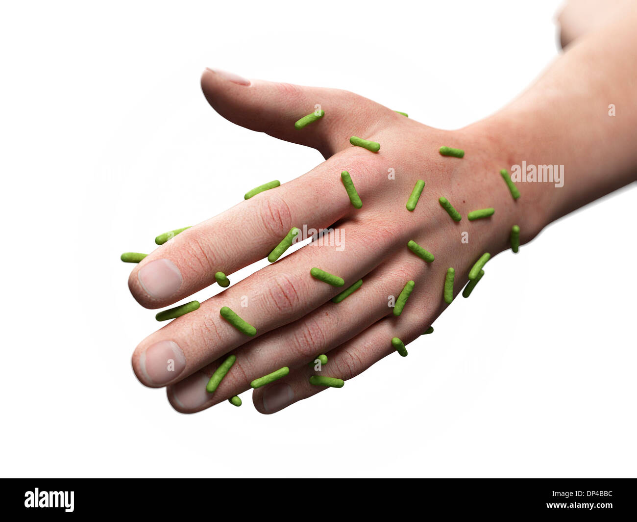 Les bactéries de la peau, artwork Banque D'Images