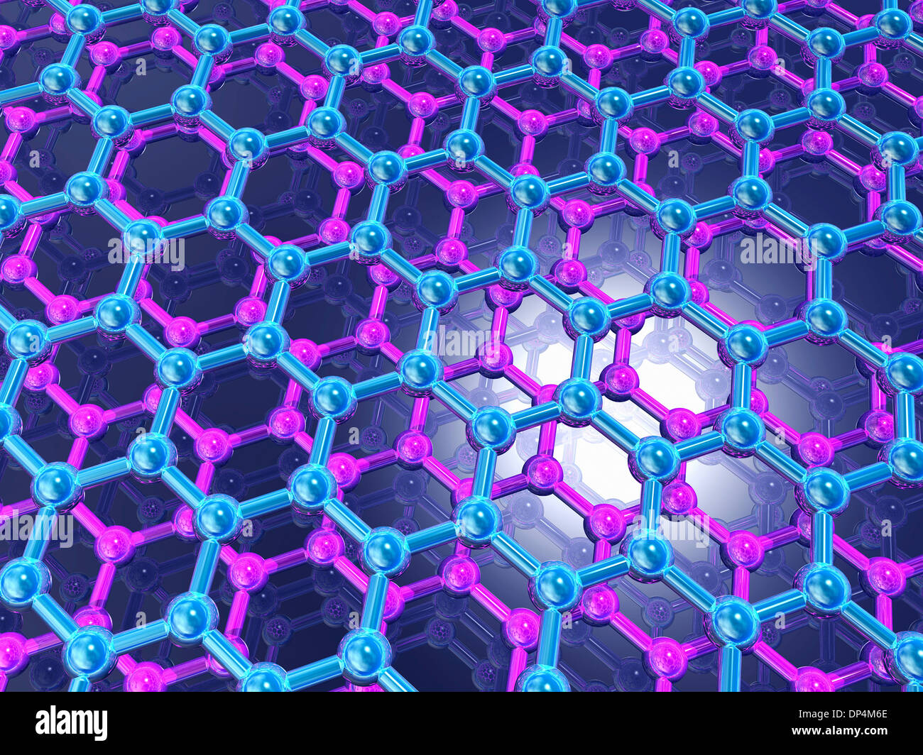 Les feuilles de graphène, artwork Banque D'Images