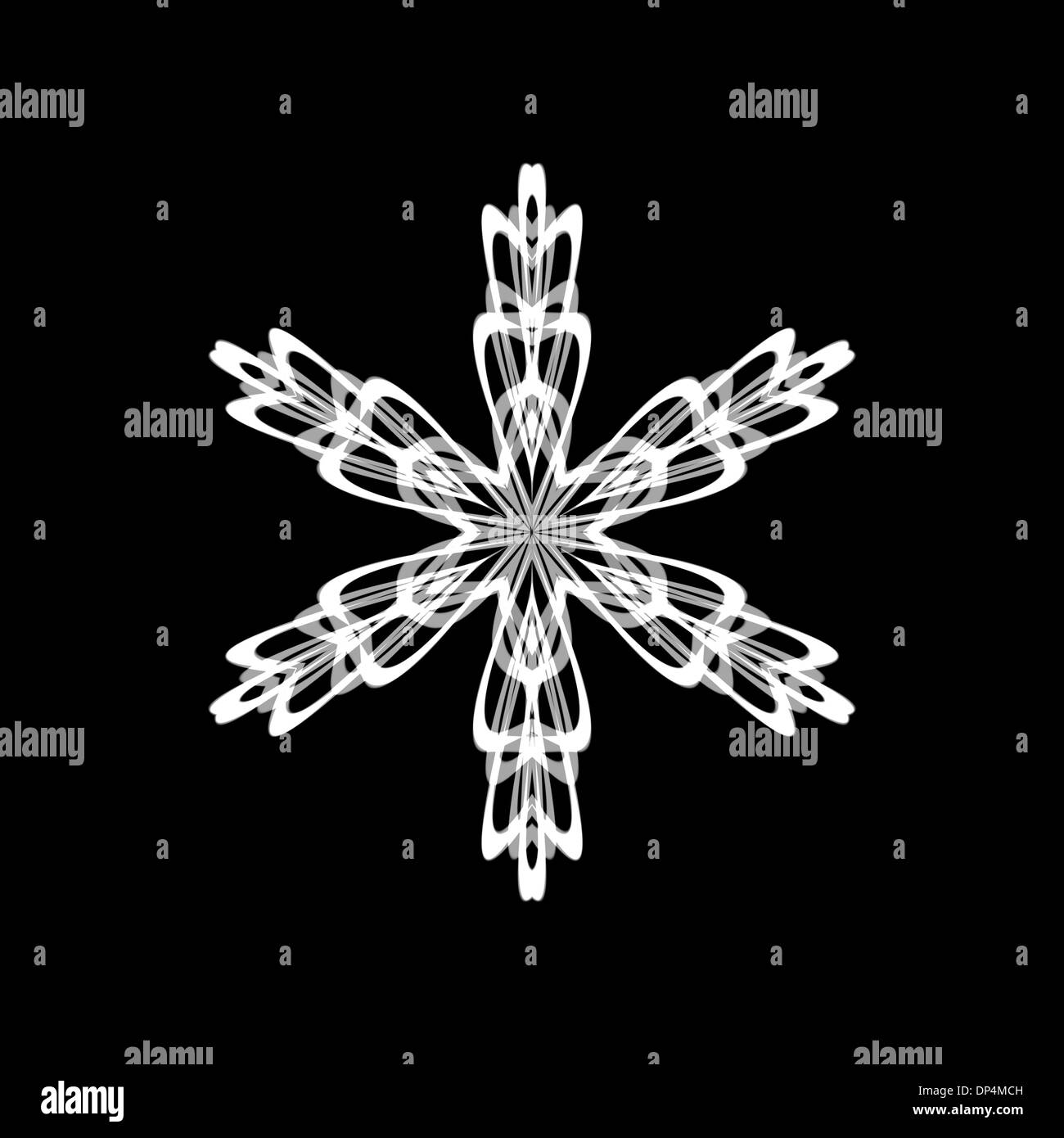 Motif flocon, artwork Banque D'Images