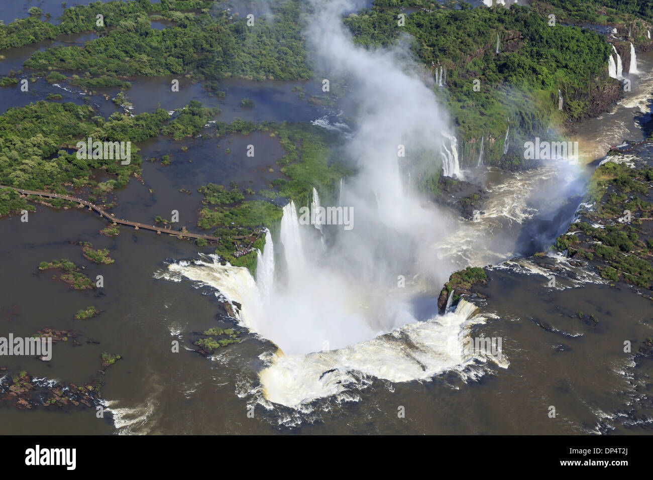 Vue aérienne d'Iguazu, Argentine, Banque D'Images
