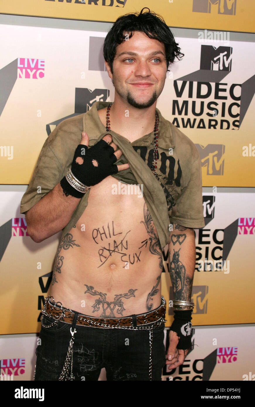 Aug 31, 2006 ; New York, NY, USA ; Bam Margera à l'arrivée de MTV Video  Music Awards 2006 qui a eu lieu au Radio City Music Hall. Crédit  obligatoire : Photo