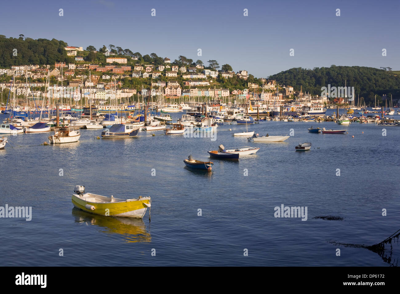 L'ensemble de l'équipe DART Kingswear vue estuaire, de Dartmouth dans le sud du Devon, Royaume-Uni. Banque D'Images