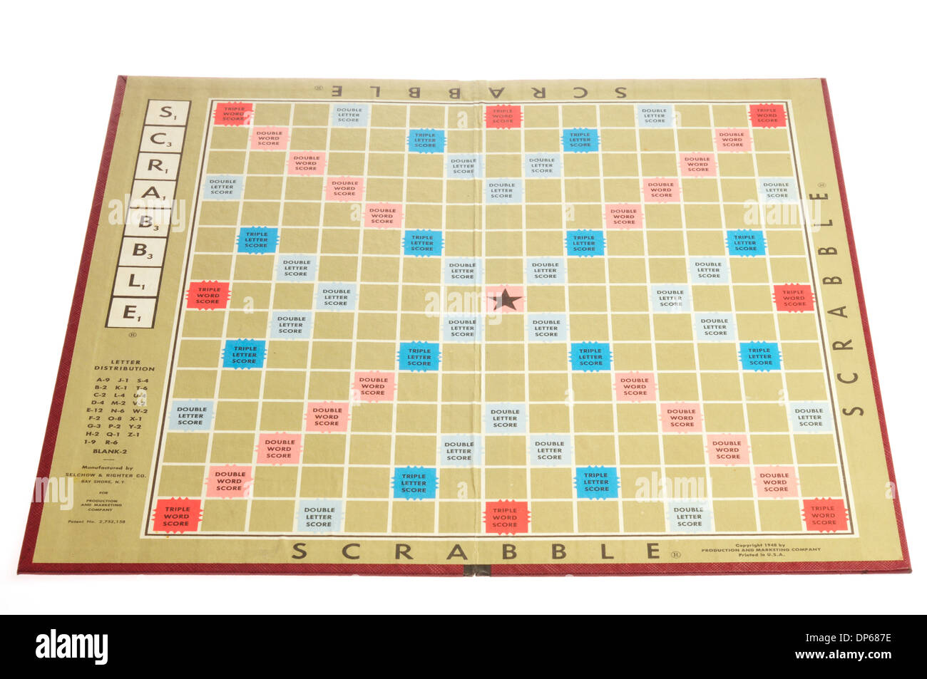 Scrabble board retro Banque D'Images