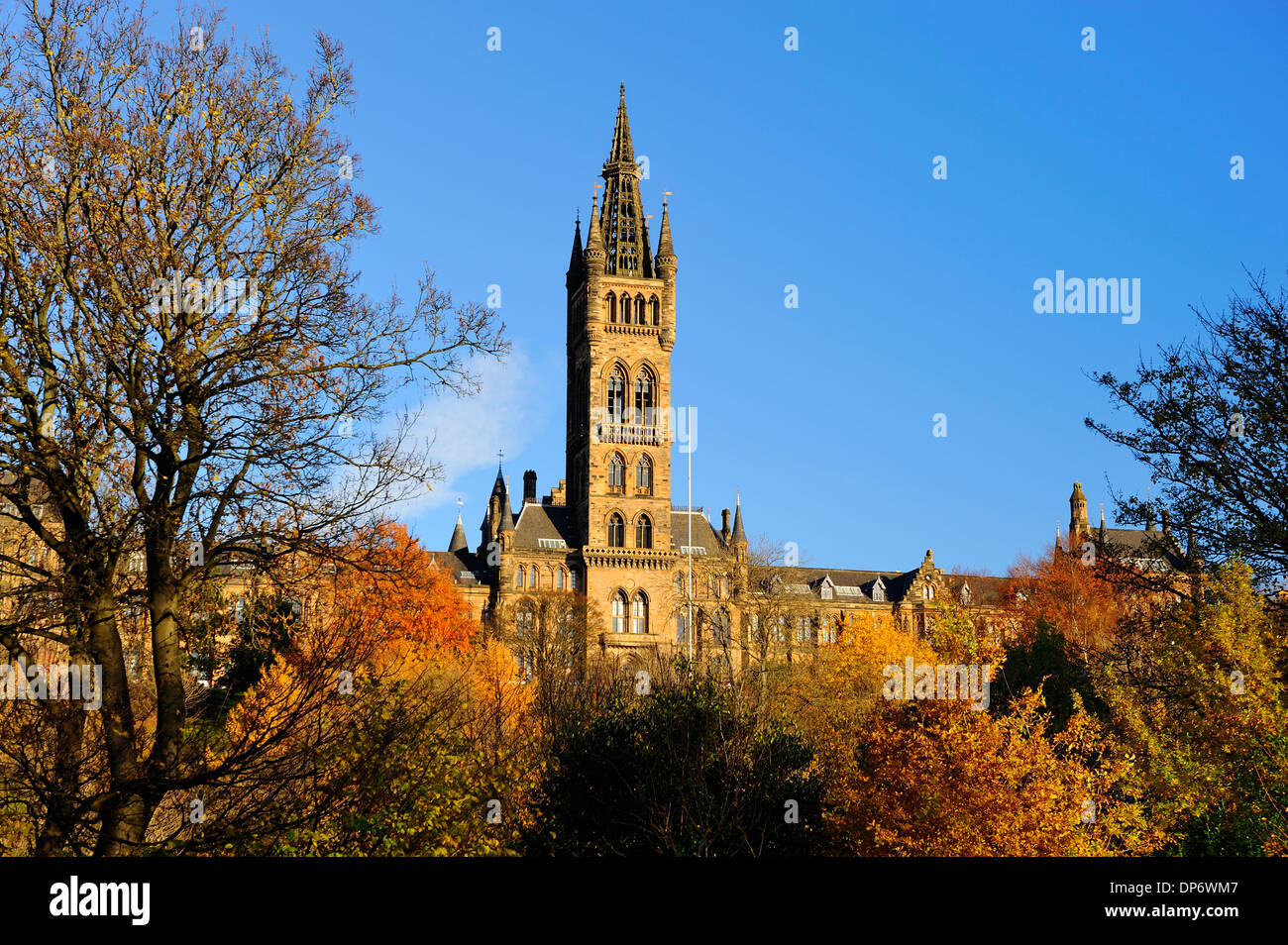 Université de Glasgow Kelvingrove Park, à Glasgow, Ecosse Banque D'Images