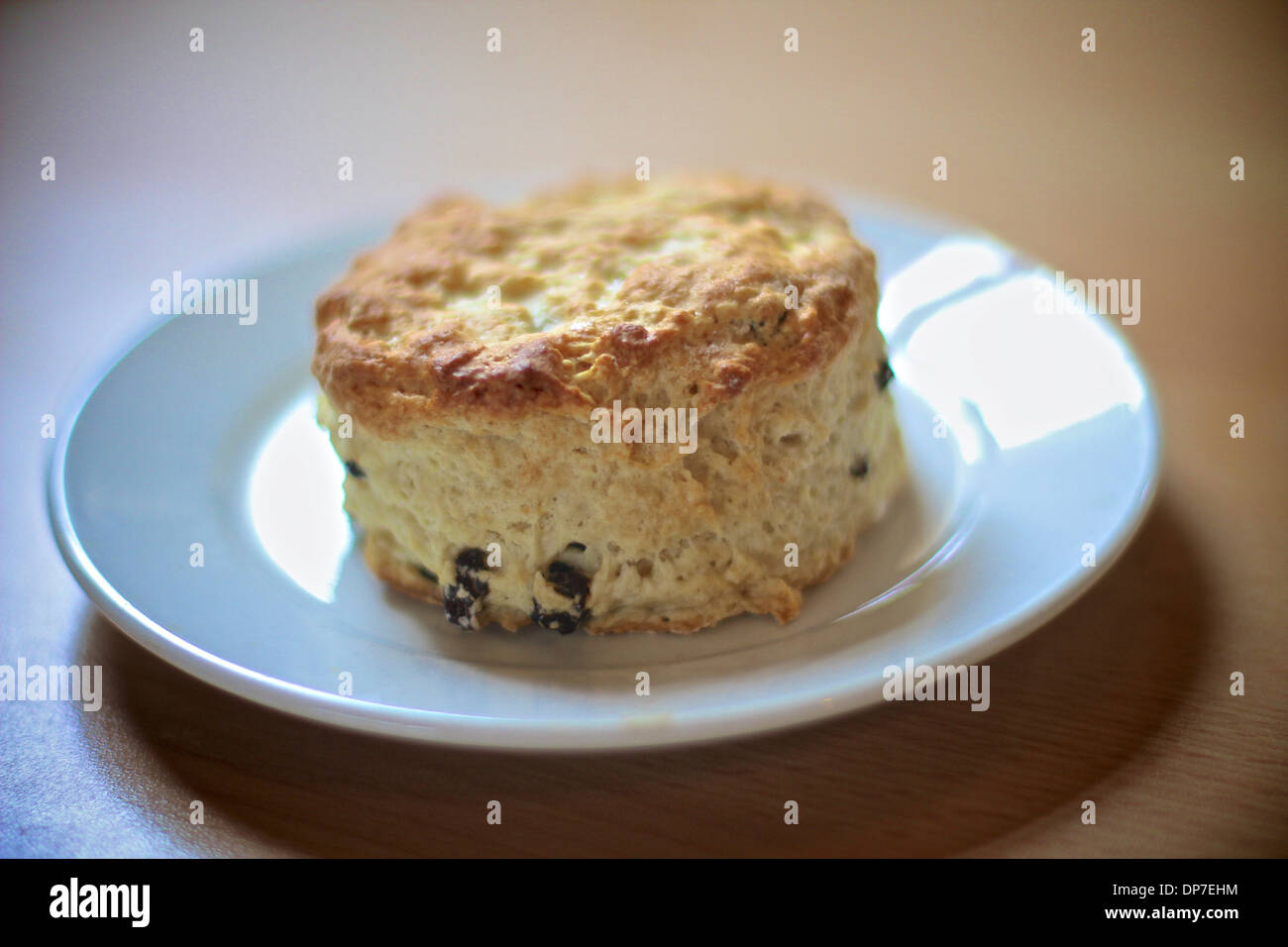 Scone sur une plaque Banque D'Images