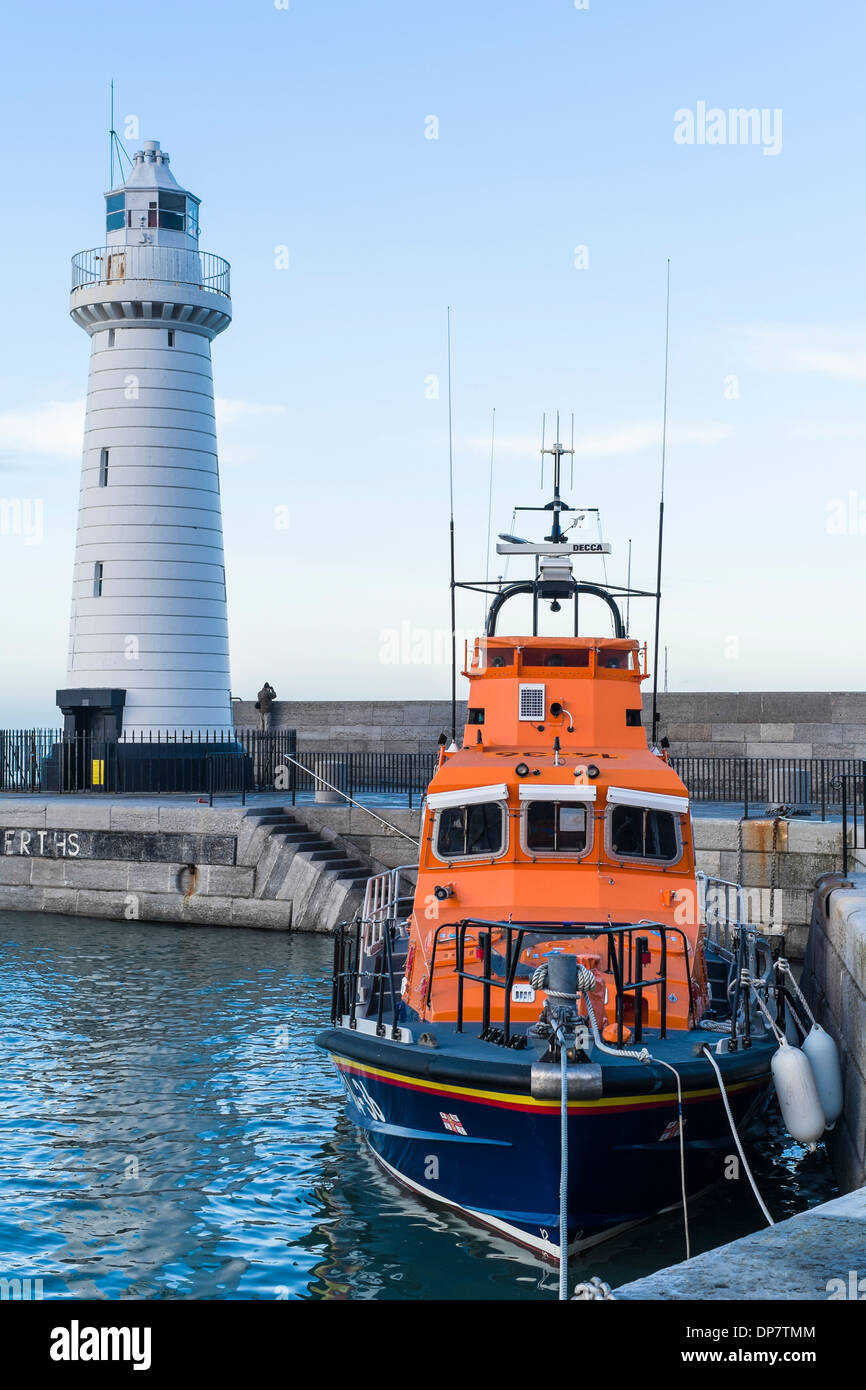 Donaghadee phare et de sauvetage Banque D'Images