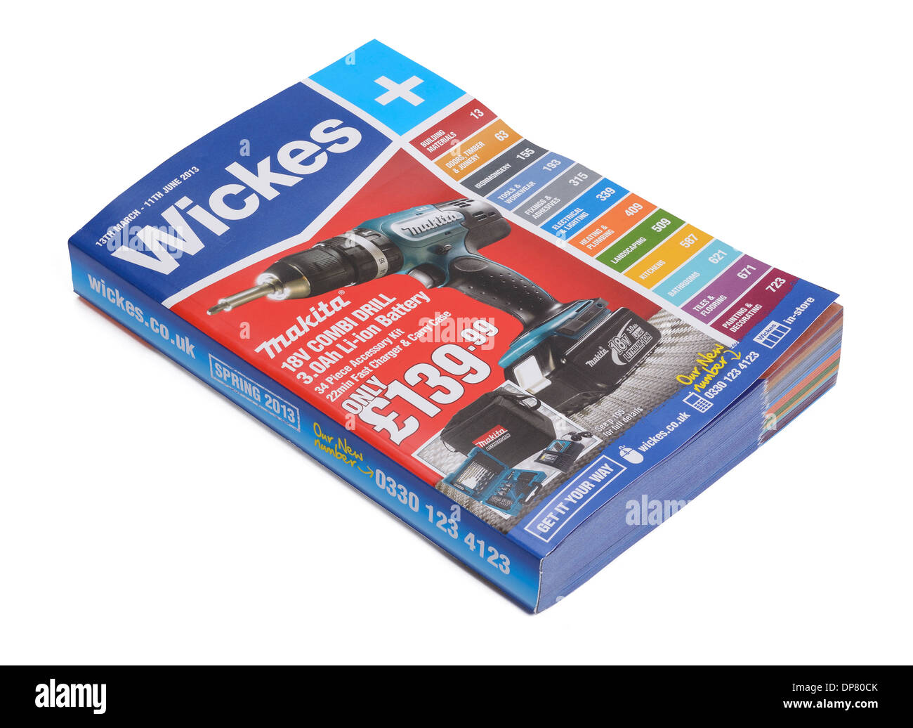 Catalogue de produits bricolage Wickes Banque D'Images