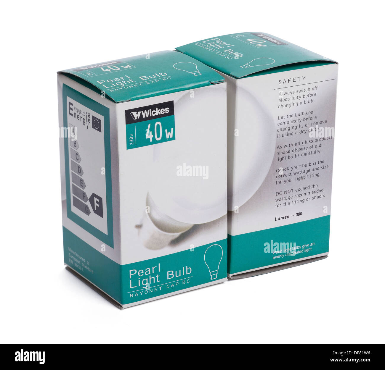 Boîtes d'ampoules à incandescence traditionnelles pearl Banque D'Images