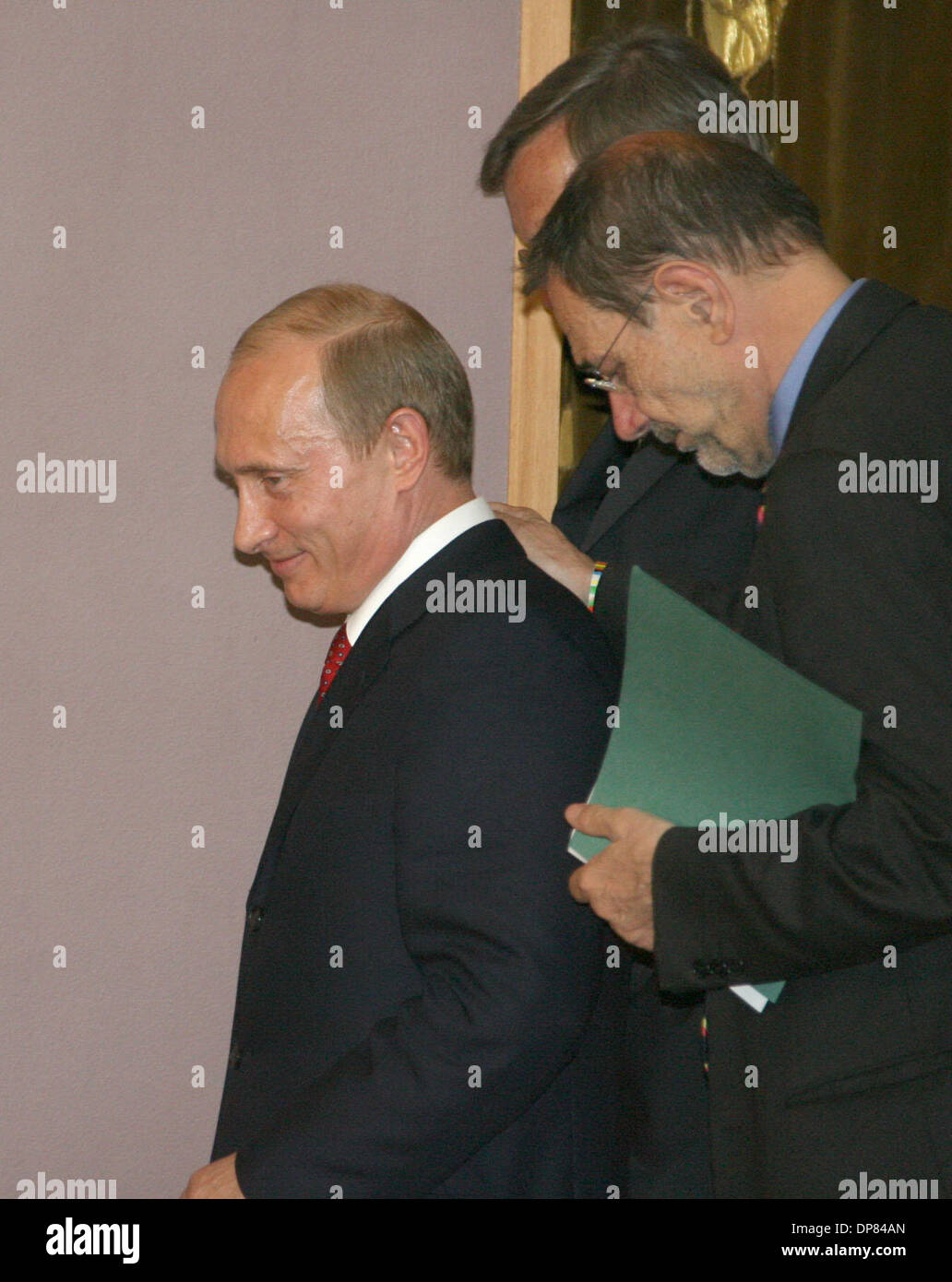 Vladimir Poutine et Javier Solana à 'La Russie - UE Sommet de Sotchi. (Crédit Image : © PhotoXpress/ZUMA Press) RESTRICTIONS : l'Amérique du Nord et du sud de l'homme SEULEMENT ! Banque D'Images