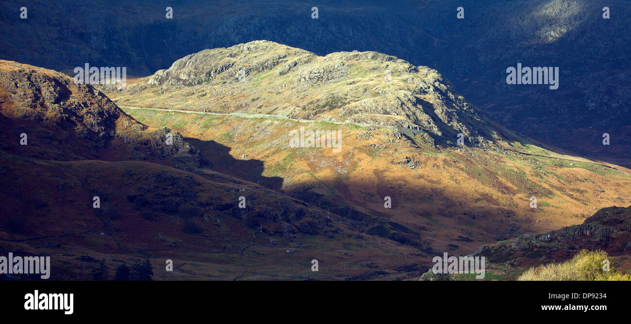 Photographie de Llanberis passe sous le Moel Berfedd Gwynedd Snowdonia National Park au nord du Pays de Galles Royaume Uni Europe Banque D'Images