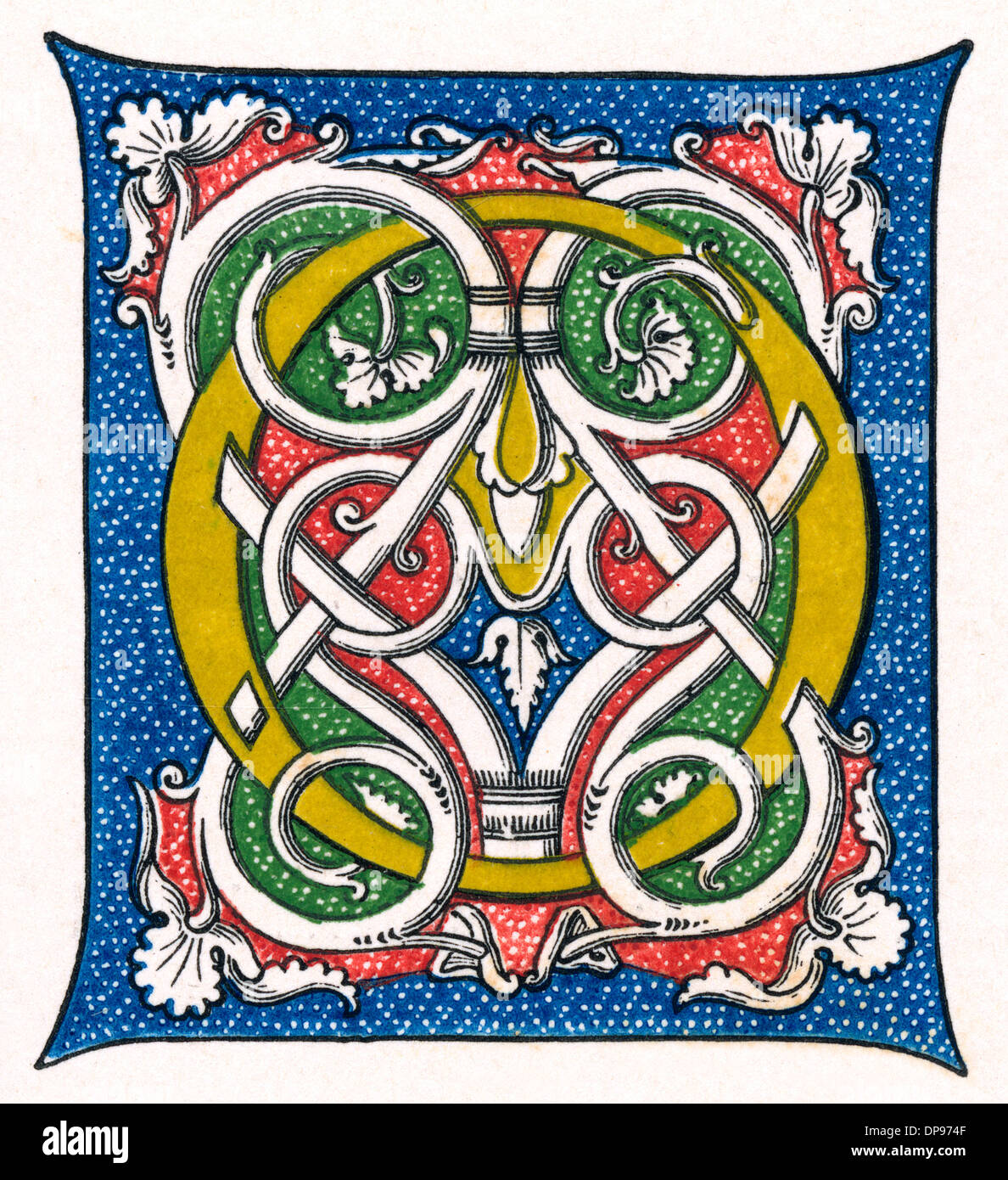 Allumé lettre O Banque D'Images