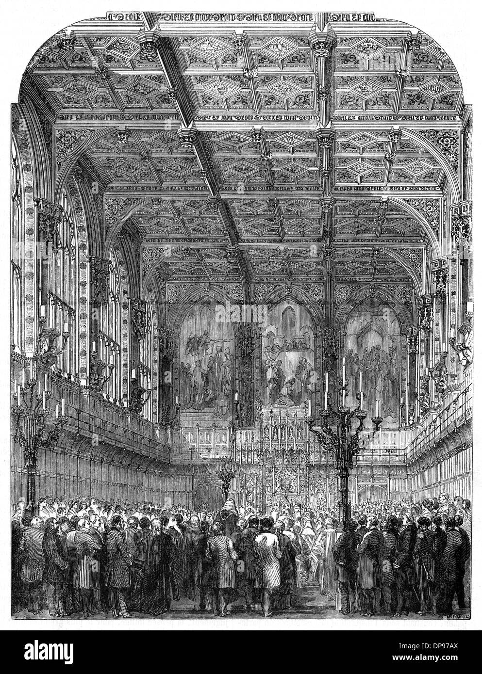 1853 Le Parlement/D'OUVERTURE Banque D'Images