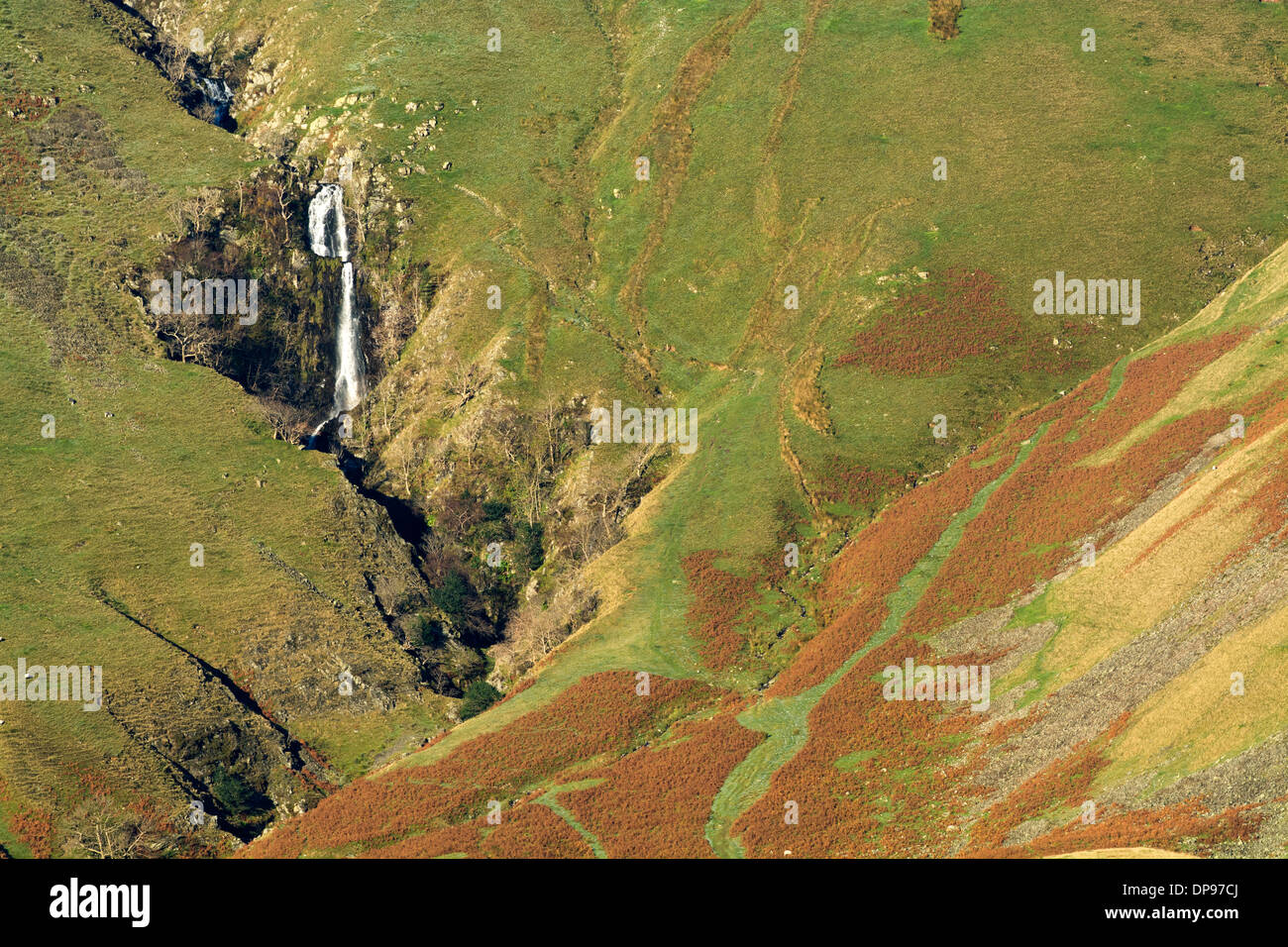 Dans la tuyère d'Cautley Fells Cap Sud, près de Sedbergh, Cumbria. Banque D'Images