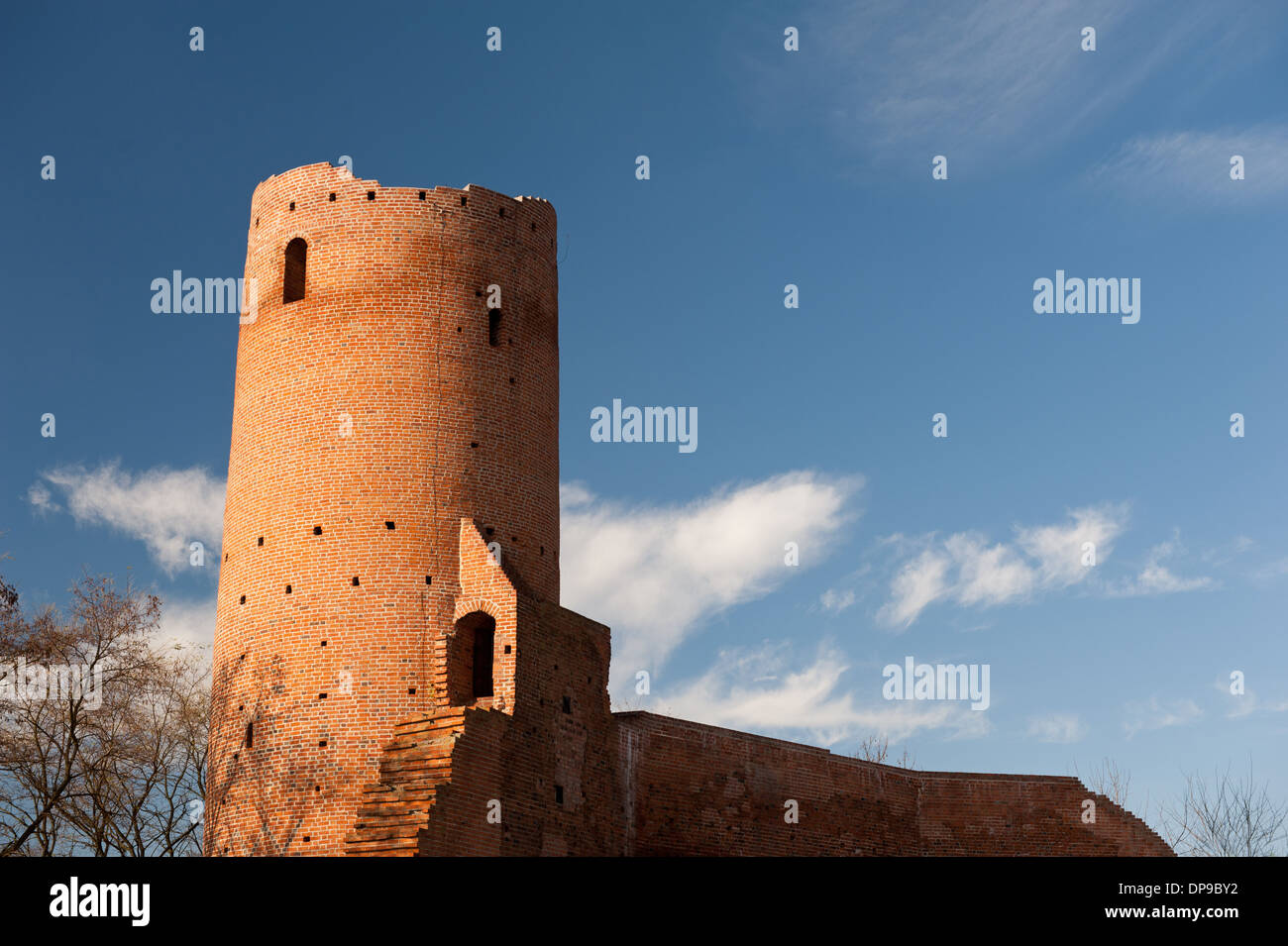 Bastille De Czersk Château après rénovation Banque D'Images