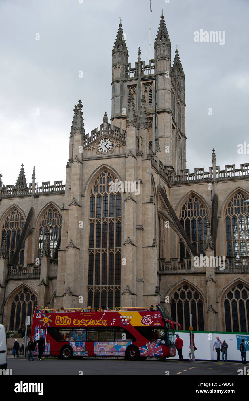 La Cathédrale de l'abbaye de Bath Somerset UK Banque D'Images