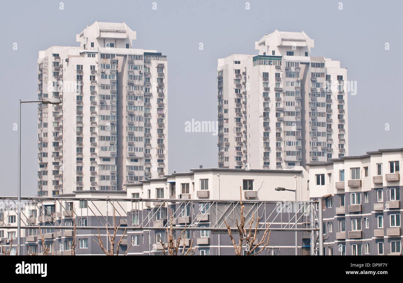 Maisons de vacances dans le district de Chaoyang, Beijing, Chine Banque D'Images