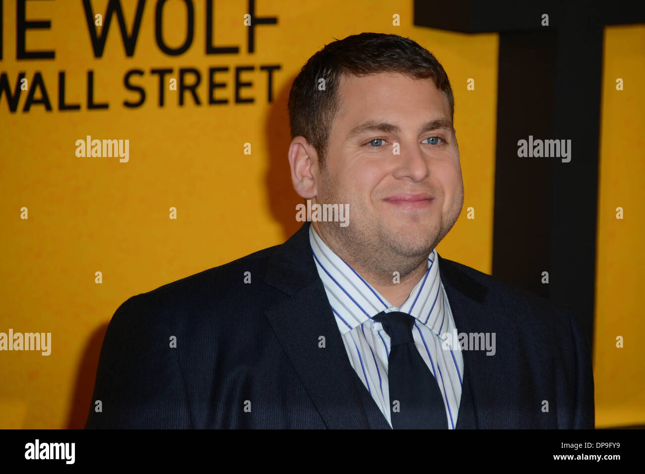 Londres, Royaume-Uni. 9 janvier 2014. Célébrités arrive à la première UK - le loup de Wall Street à Leicester Square à Londres, 9 janvier 2014, Photo de voir Li/Alamy Live News Banque D'Images
