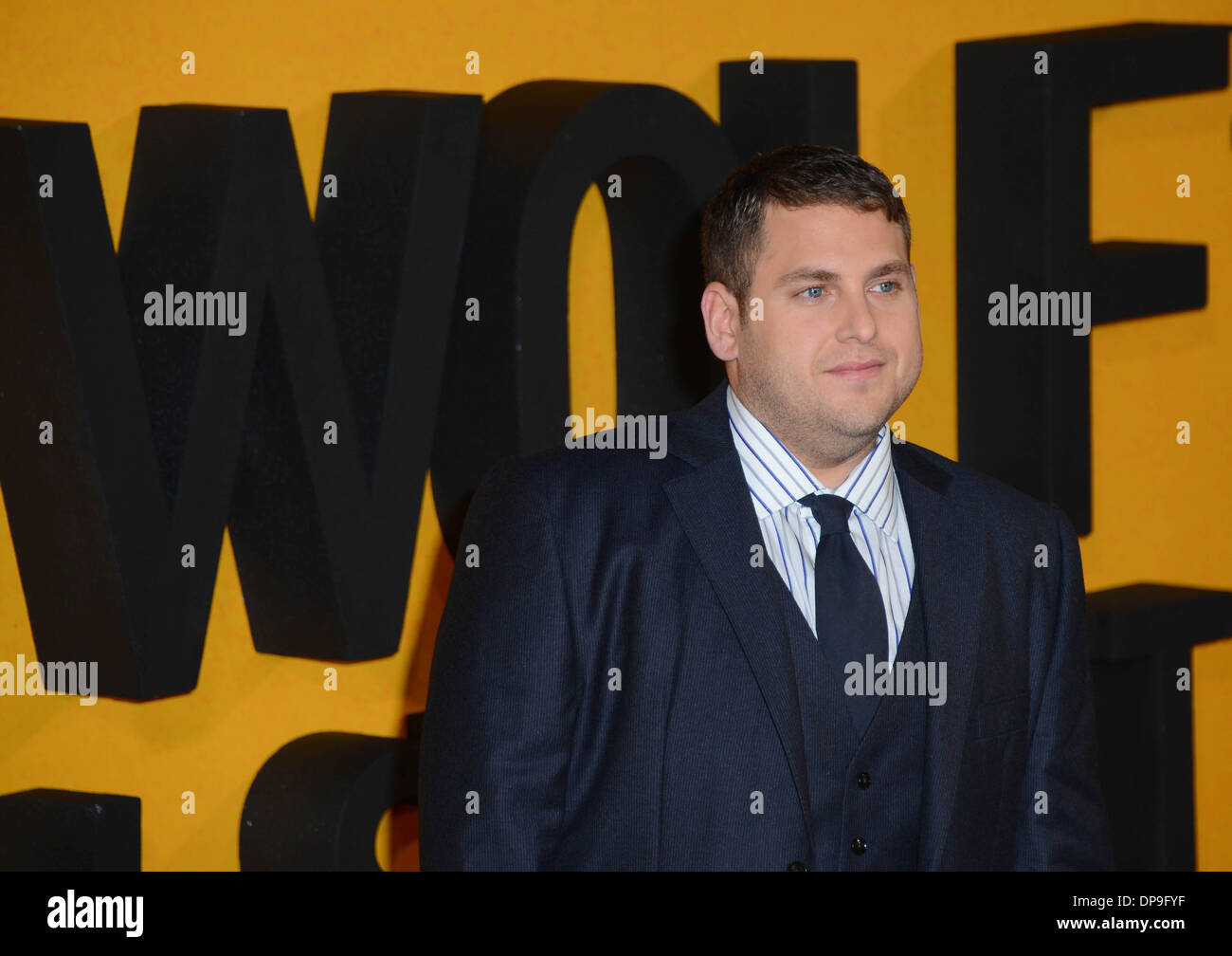 Londres, Royaume-Uni. 9 janvier 2014. Célébrités arrive à la première UK - le loup de Wall Street à Leicester Square à Londres, 9 janvier 2014, Photo de voir Li/Alamy Live News Banque D'Images
