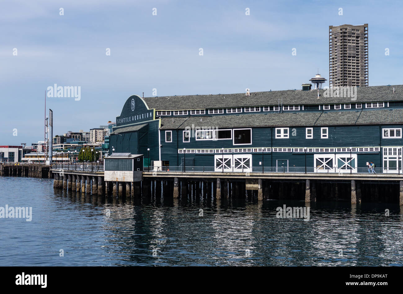 L'Aquarium de Seattle sur l'embarcadère Port de Seattle. Seattle, Washington Banque D'Images