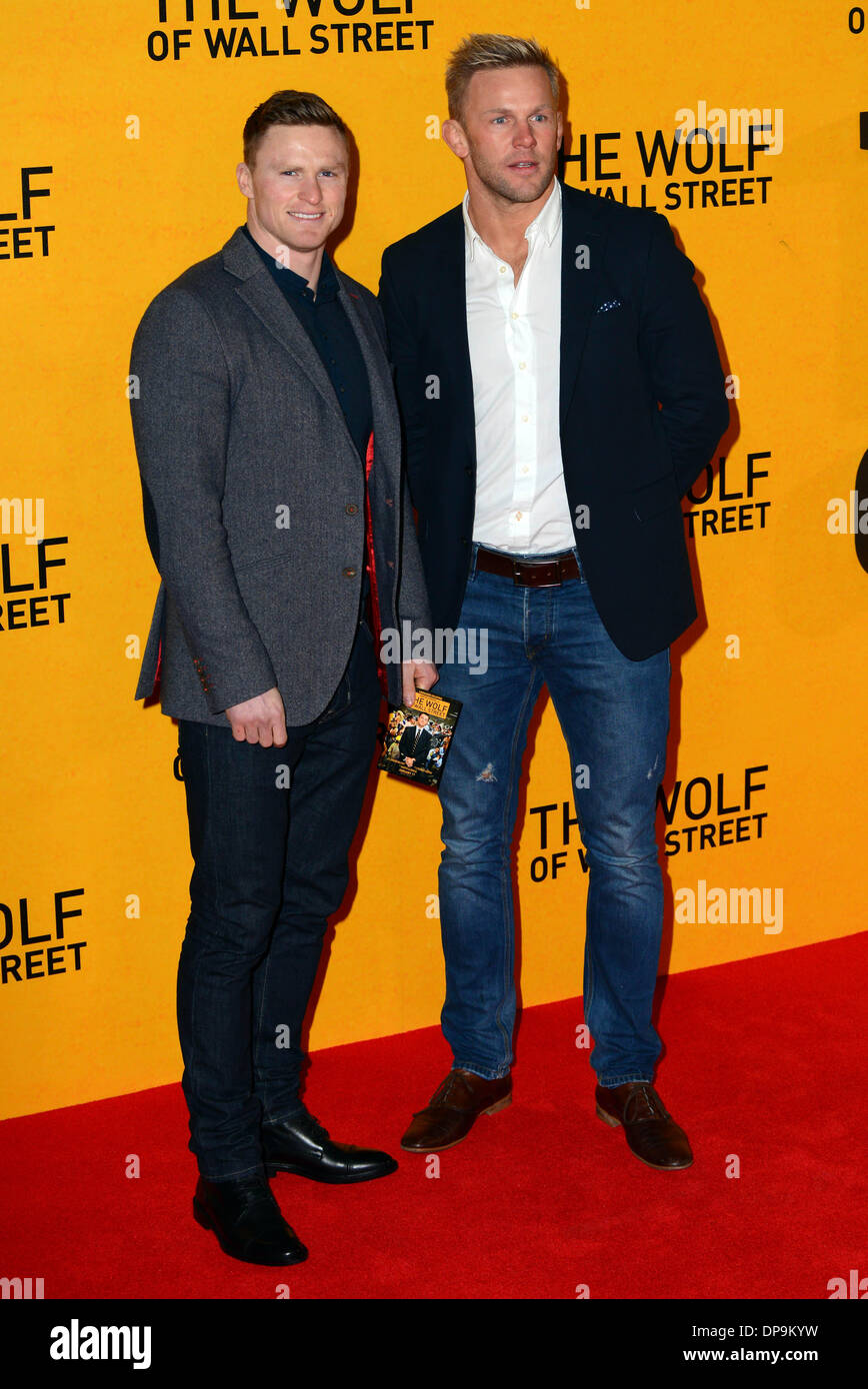 Londres, Royaume-Uni. Jan 9, 2014. Les clients arrivent à l'UK Premiere - le loup de Wall Street à Leicester Square à Londres, 9 janvier 2014. Credit : Voir Li/Alamy Live News Banque D'Images