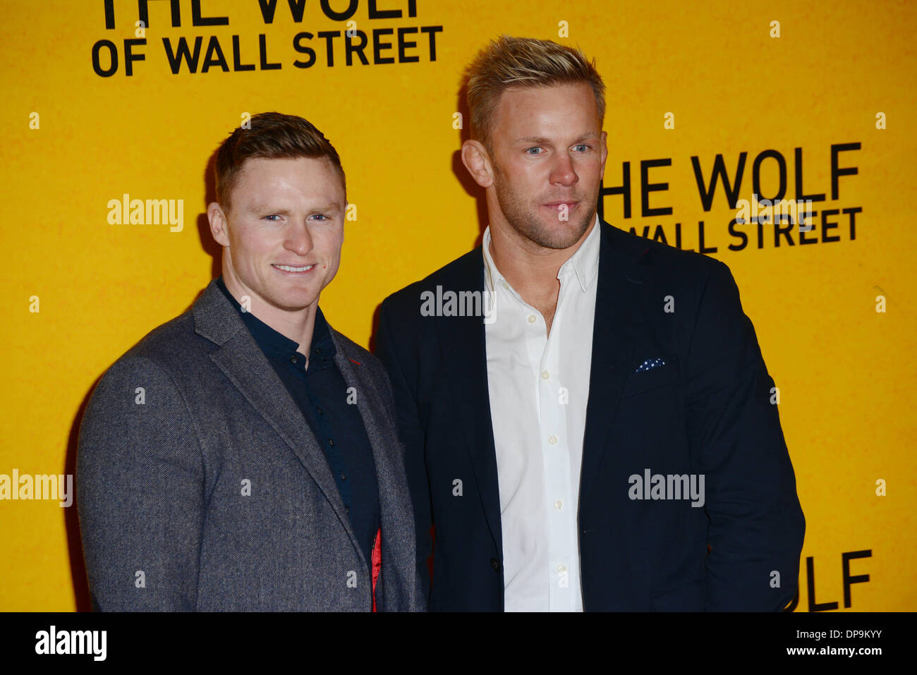 Londres, Royaume-Uni. Jan 9, 2014. Les clients arrivent à l'UK Premiere - le loup de Wall Street à Leicester Square à Londres, 9 janvier 2014. Credit : Voir Li/Alamy Live News Banque D'Images